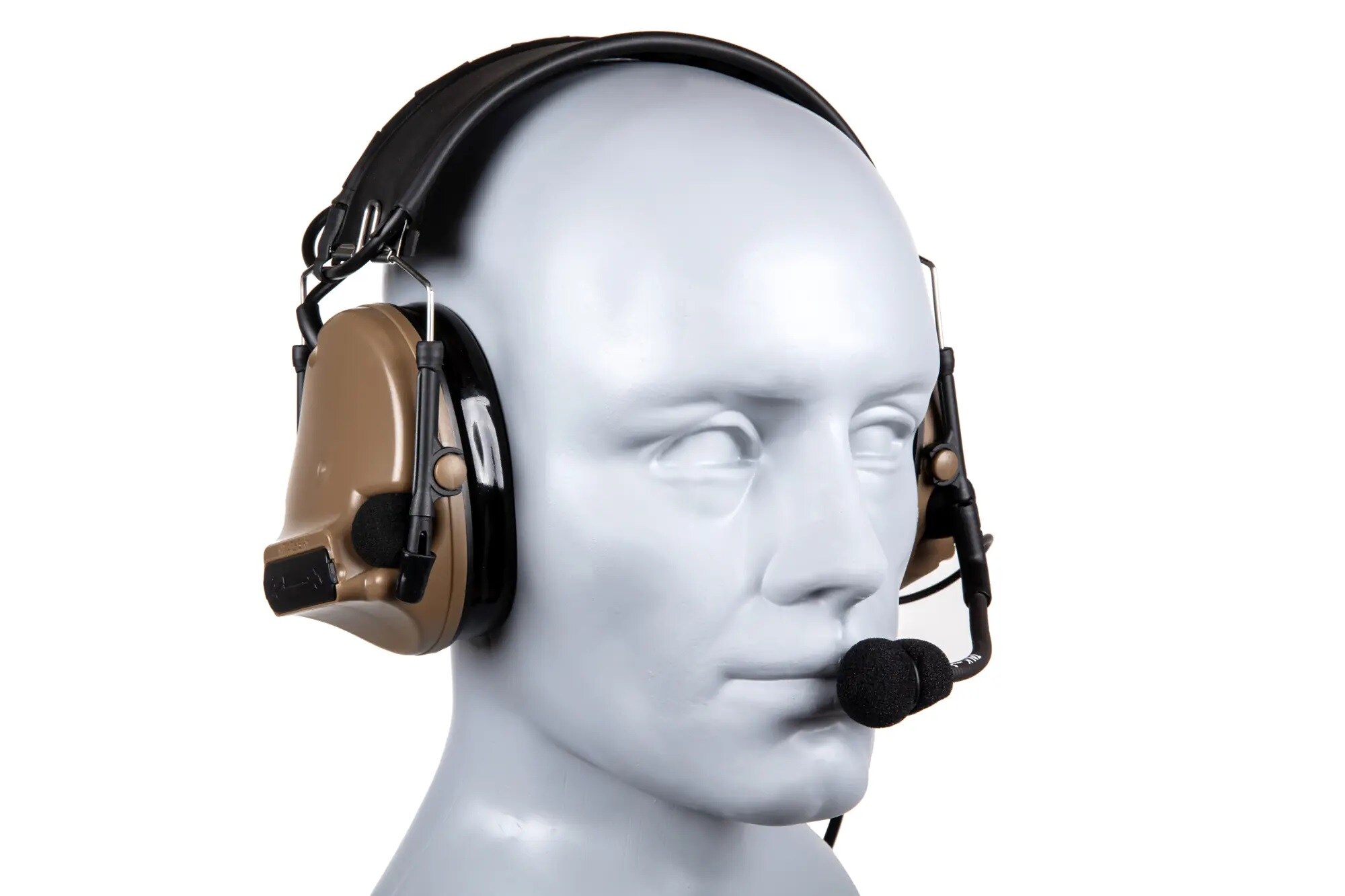 Ochronniki słuchu aktywne Tac-Sky Comtac III Headset Silicone Earmuffs - Flat Dark Earth