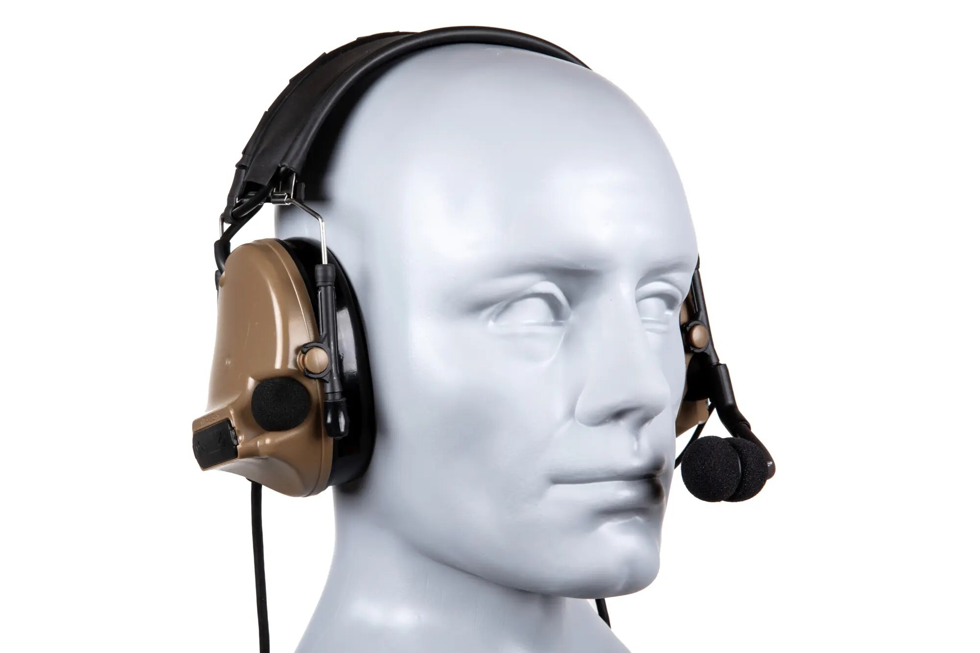 Ochronniki słuchu aktywne Tac-Sky ComTac III Dual Silicone Earmuffs - Flat Dark Earth