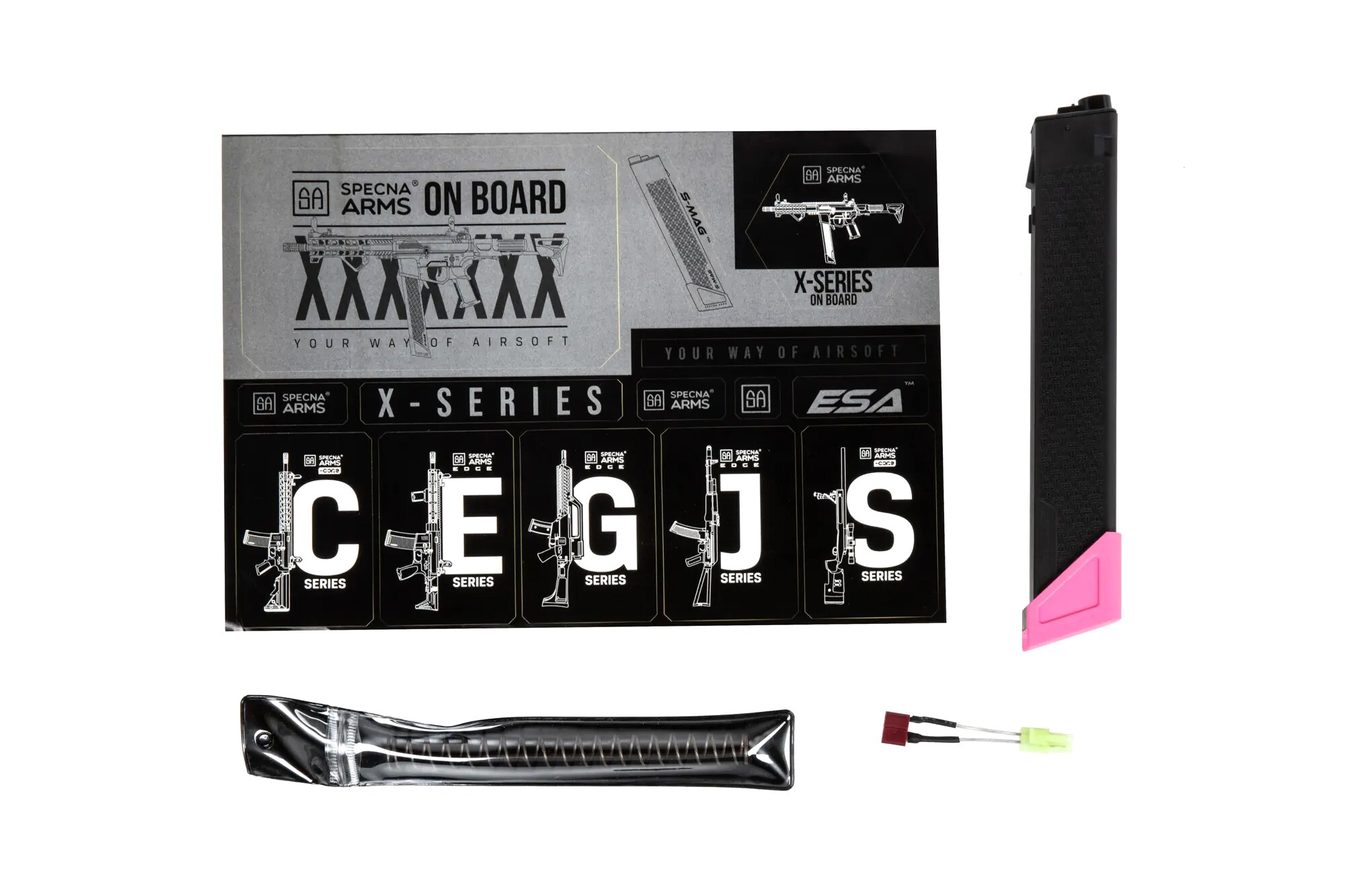 Штурмова гвинтівка AEG Specna Arms SA-FX02 Flex HAL ETU - Pink