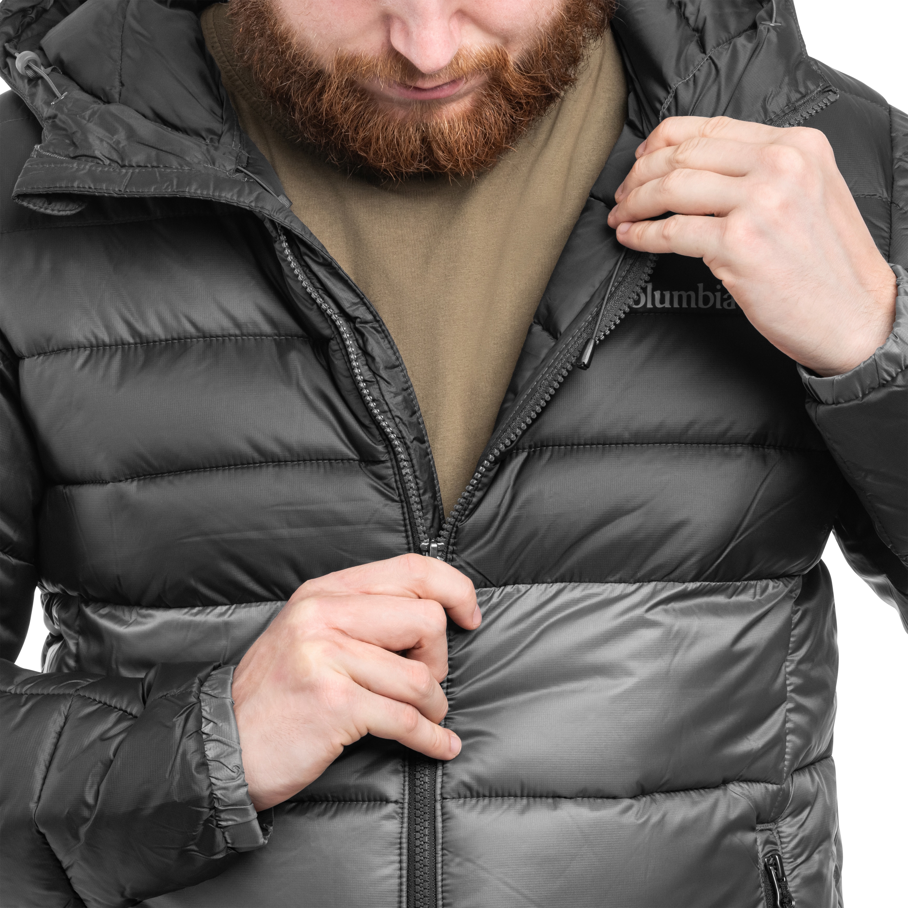 Kurtka Columbia Buck Butte II Insulated Hooded - City Grey