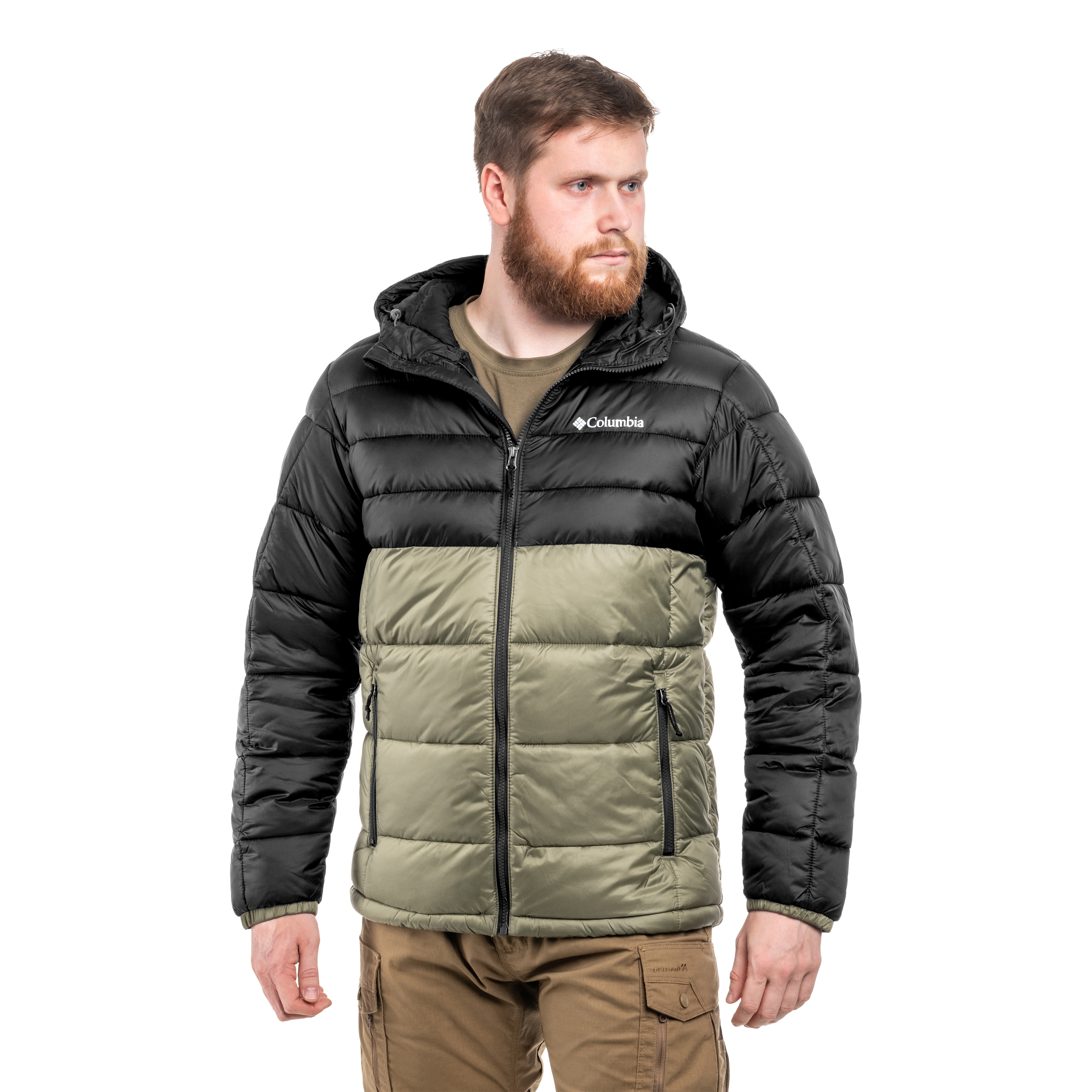 Kurtka Columbia Buck Butte II Insulated Hooded - Stone Green/Black