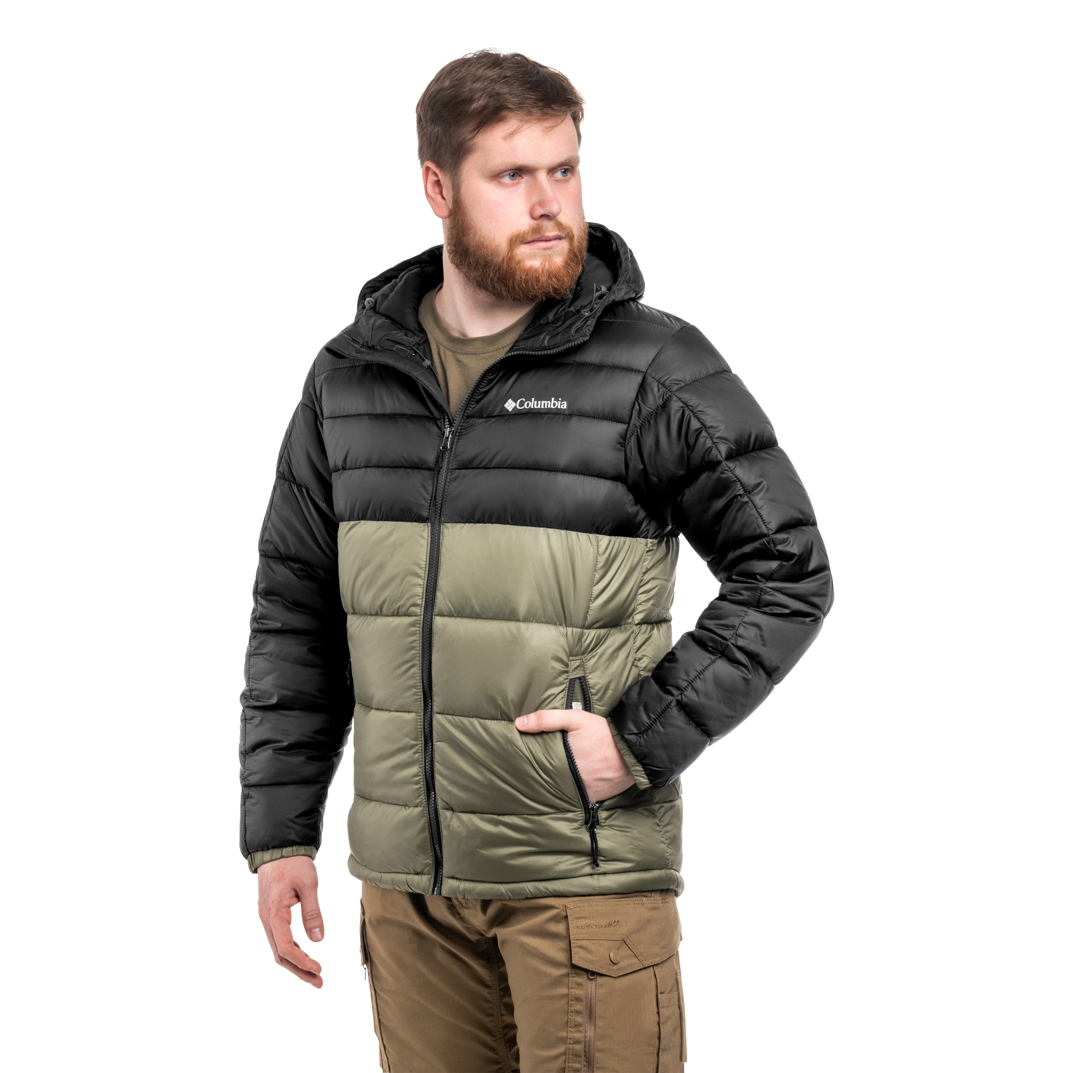 Kurtka Columbia Buck Butte II Insulated Hooded - Stone Green/Black