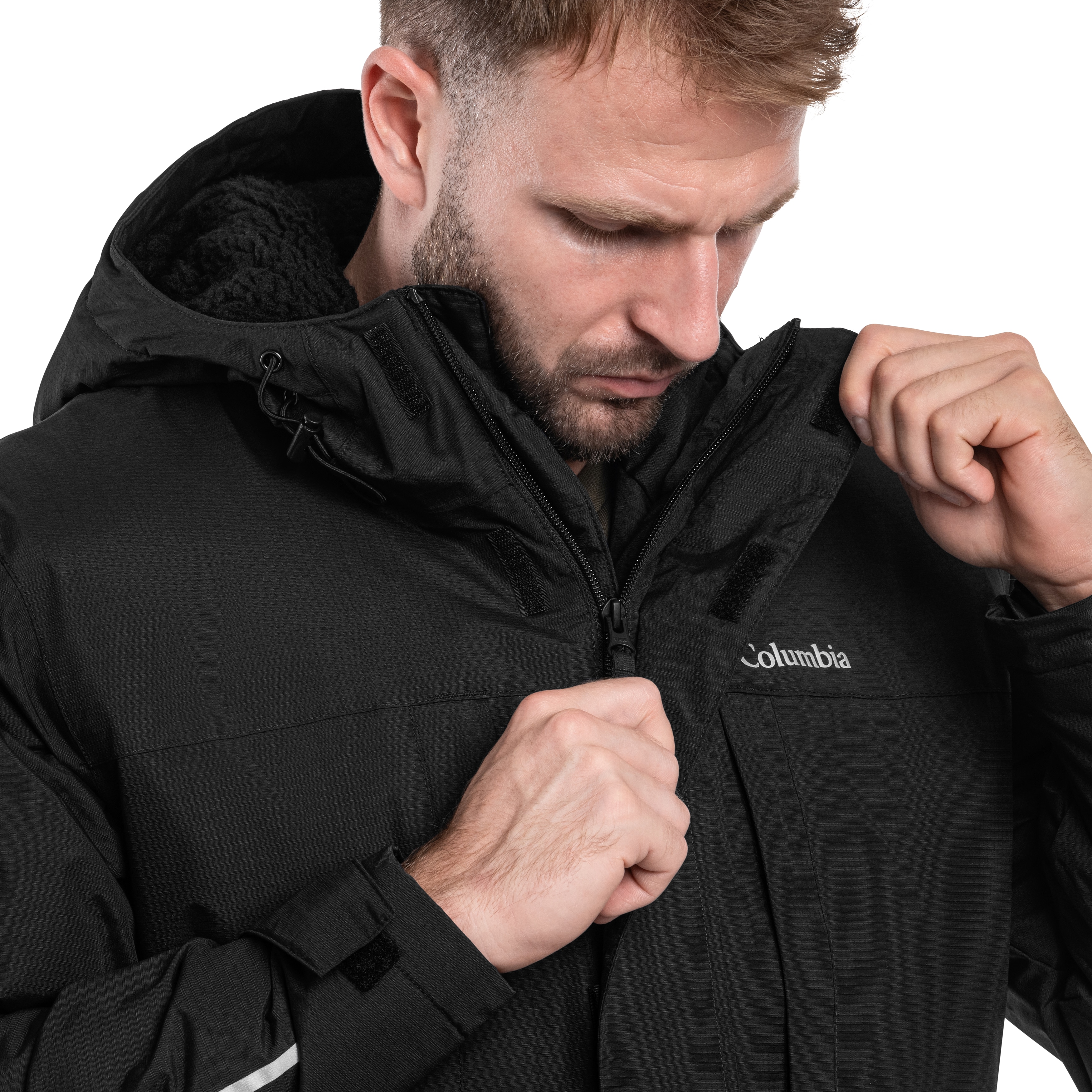 Kurtka Columbia Landroamer Sherpa Lined Waterproof Hooded - Black