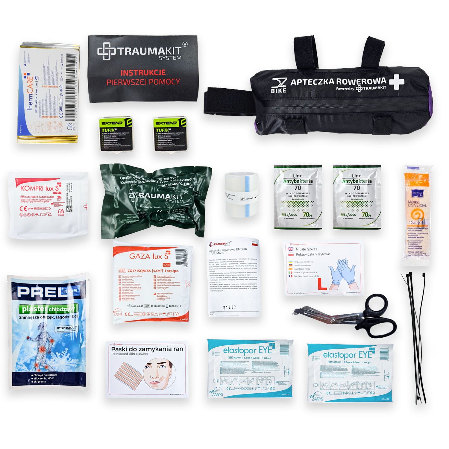 Apteczka rowerowa AedMax Endur Trauma Kit