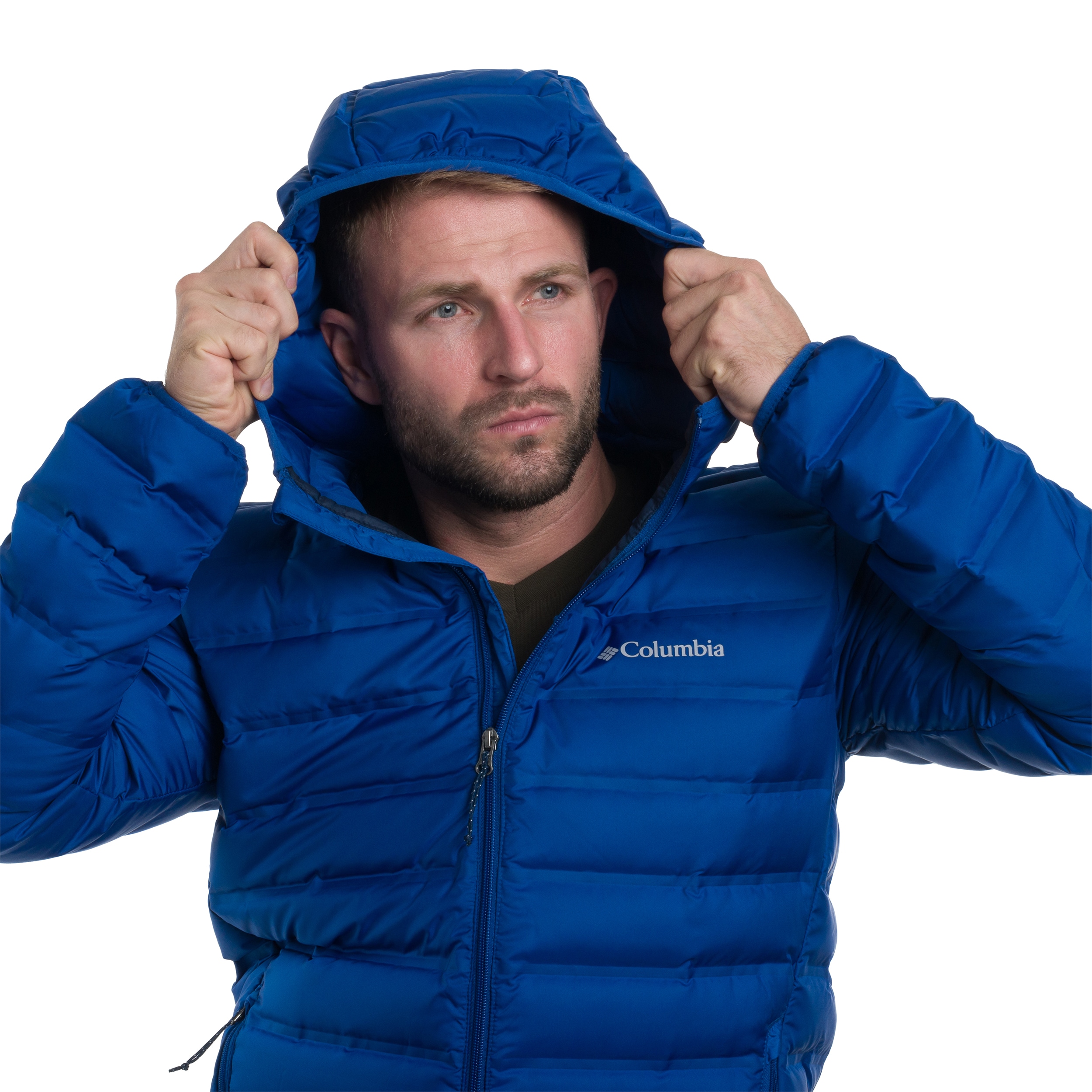 Kurtka Columbia Lake 22 II Down Hooded - Mountain Blue