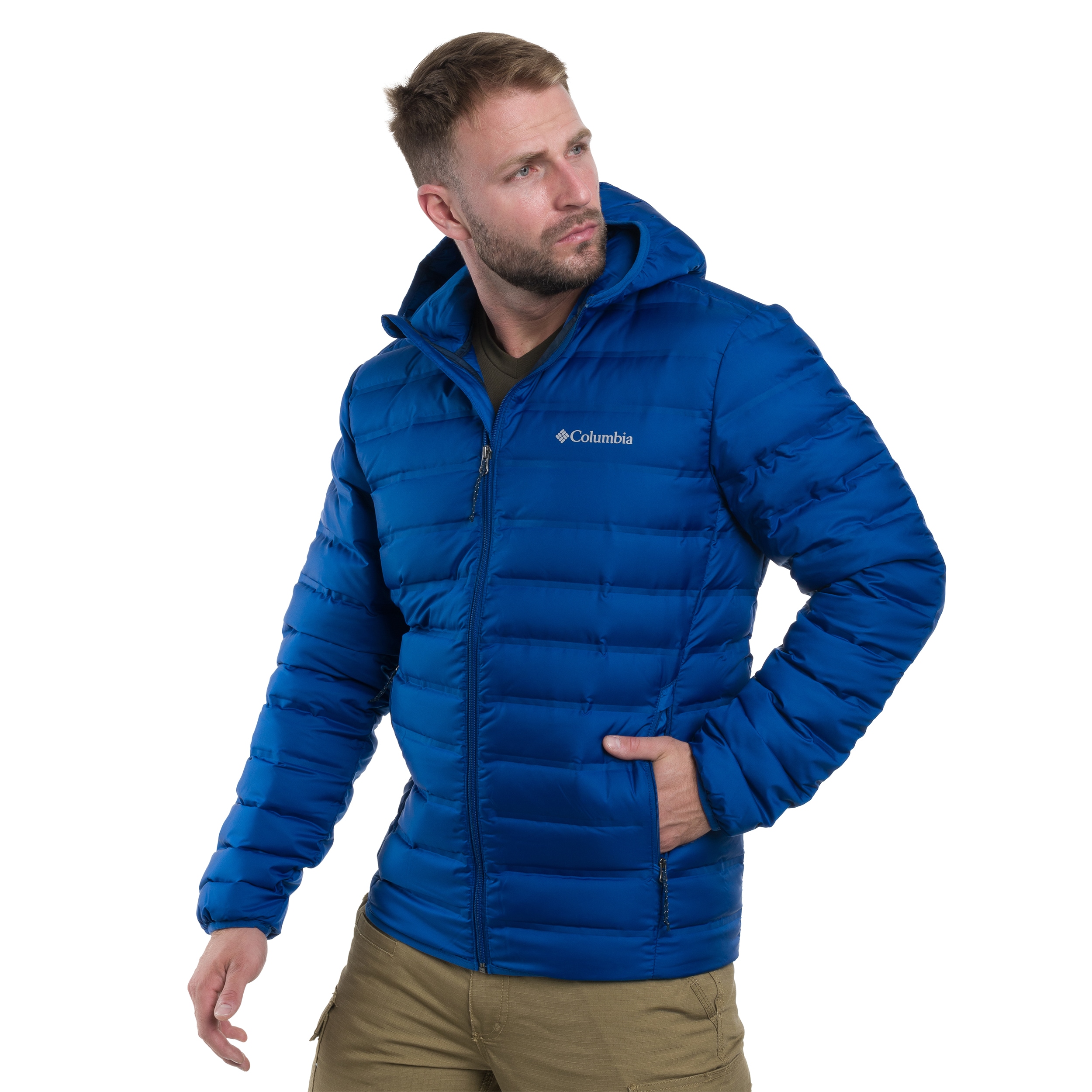 Kurtka Columbia Lake 22 II Down Hooded - Mountain Blue