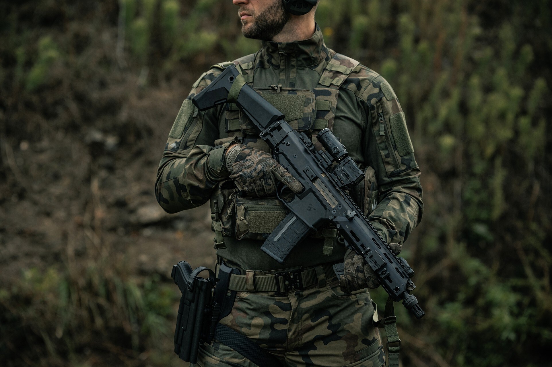 Kamizelka taktyczna Helikon-Tex Guardian Recce Chest Rig - wz.93 Pantera PL Woodland