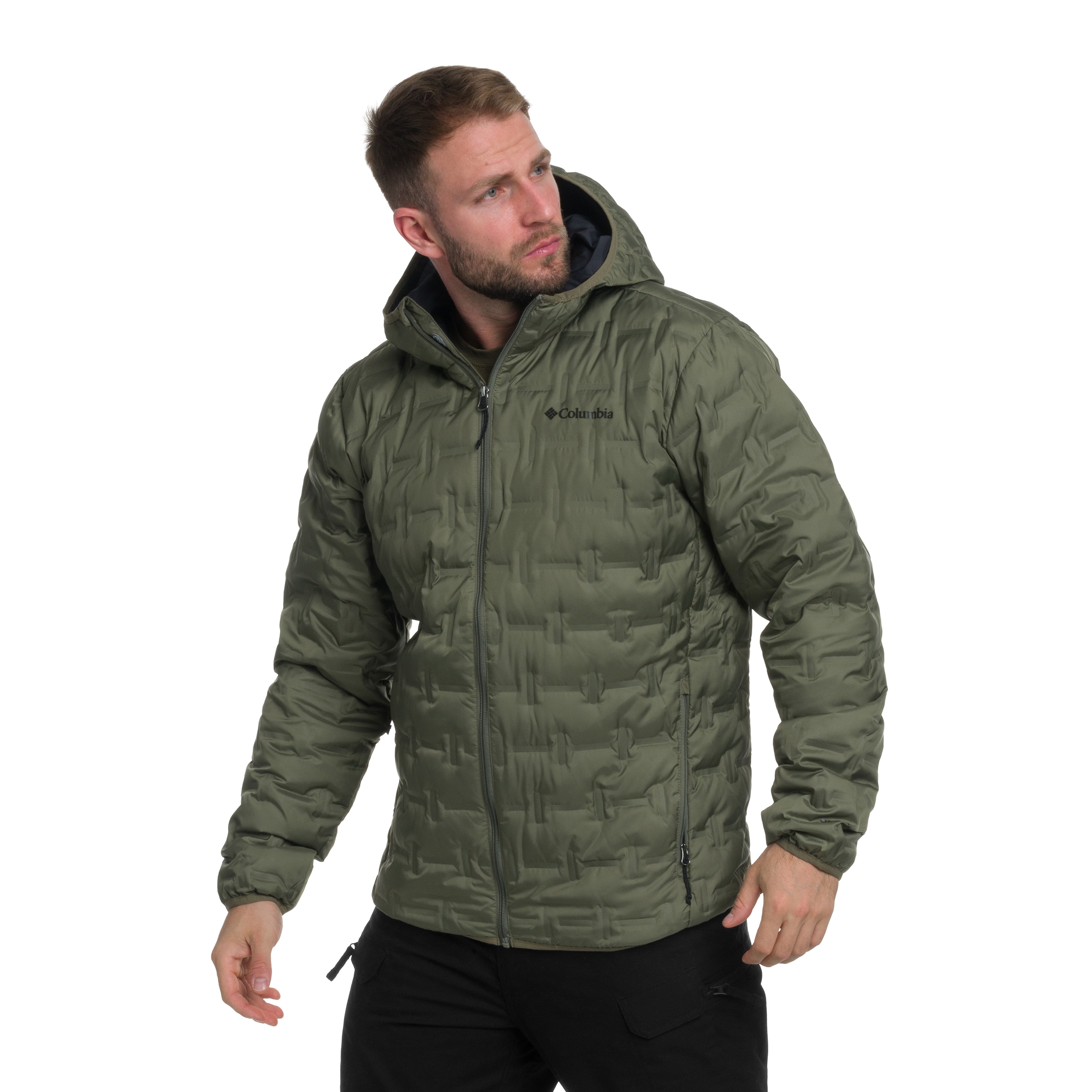 Kurtka Columbia Delta Ridge II Down Hooded - Stone Green