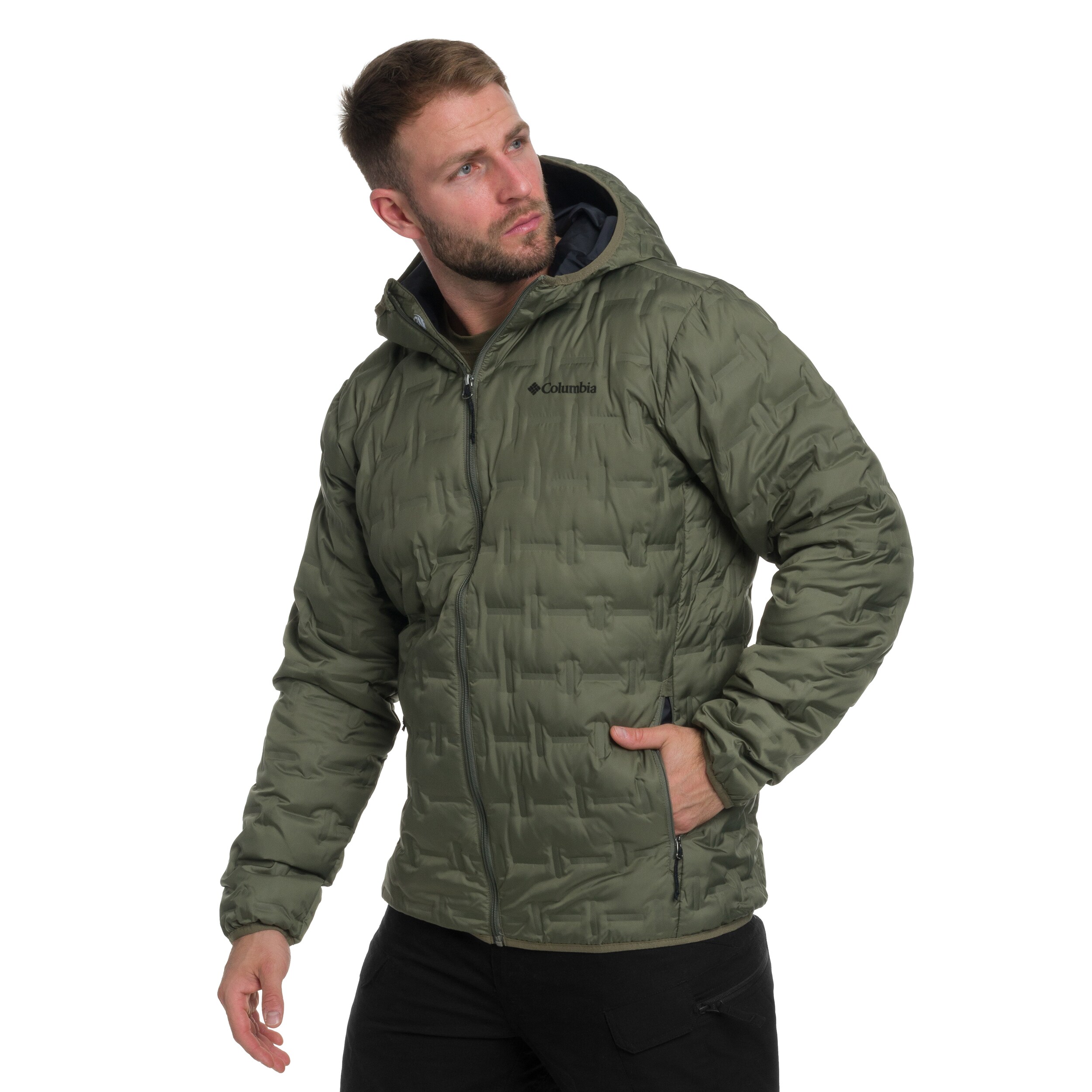 Kurtka Columbia Delta Ridge II Down Hooded - Stone Green