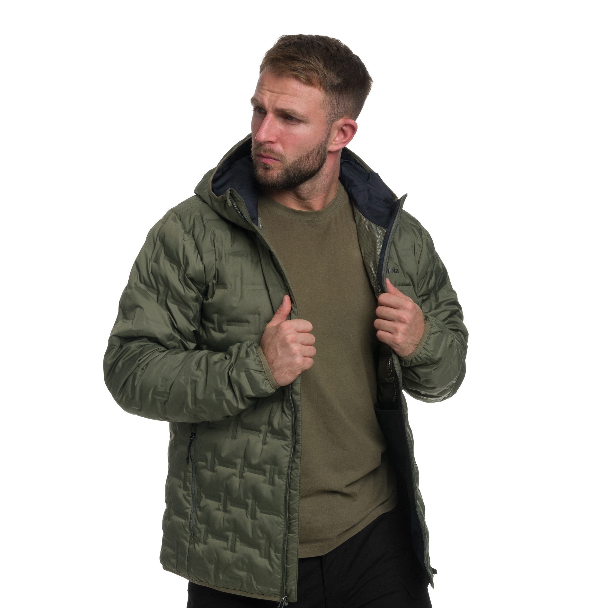Kurtka Columbia Delta Ridge II Down Hooded - Stone Green