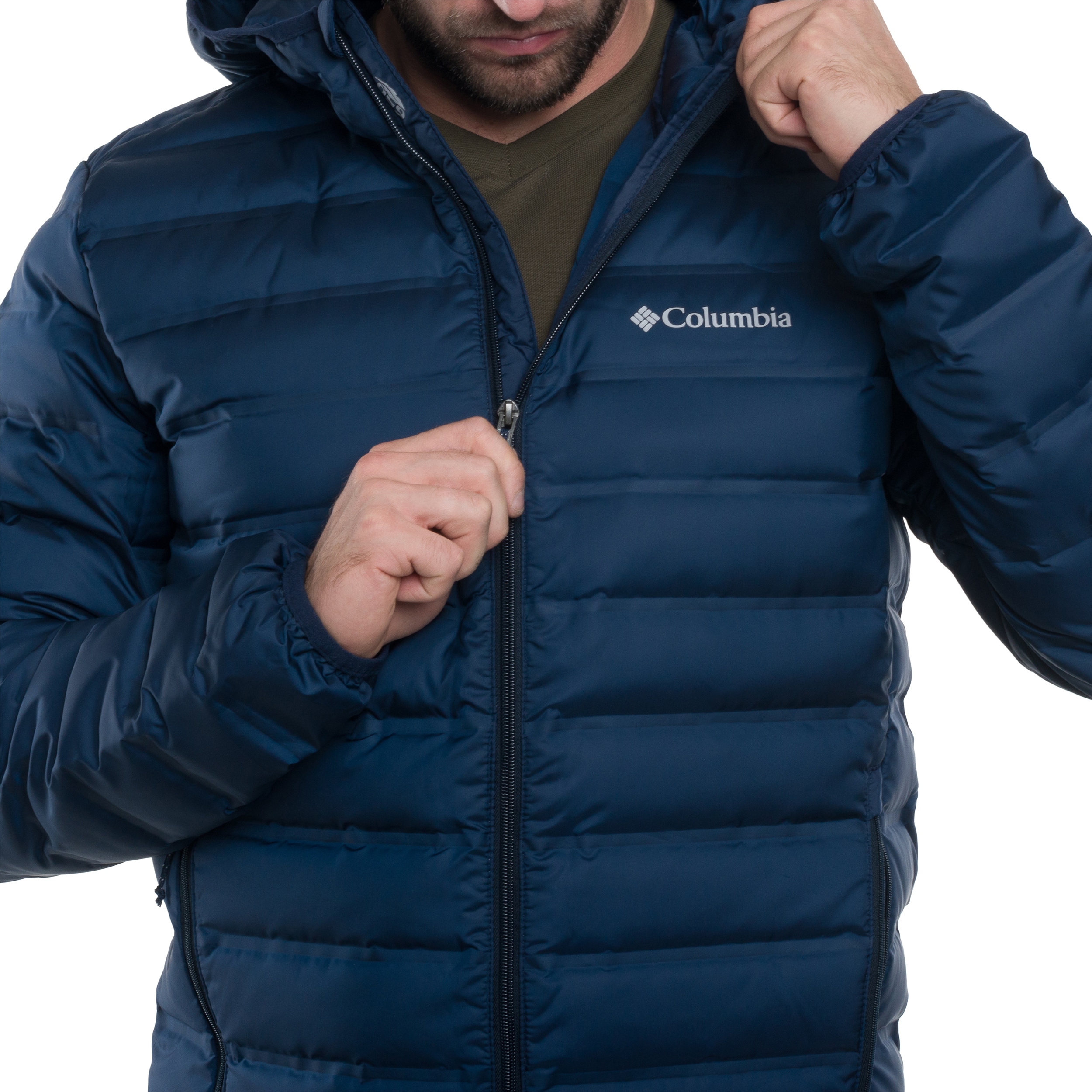 Kurtka Columbia Lake 22 II Down Hooded - Collegiate Navy