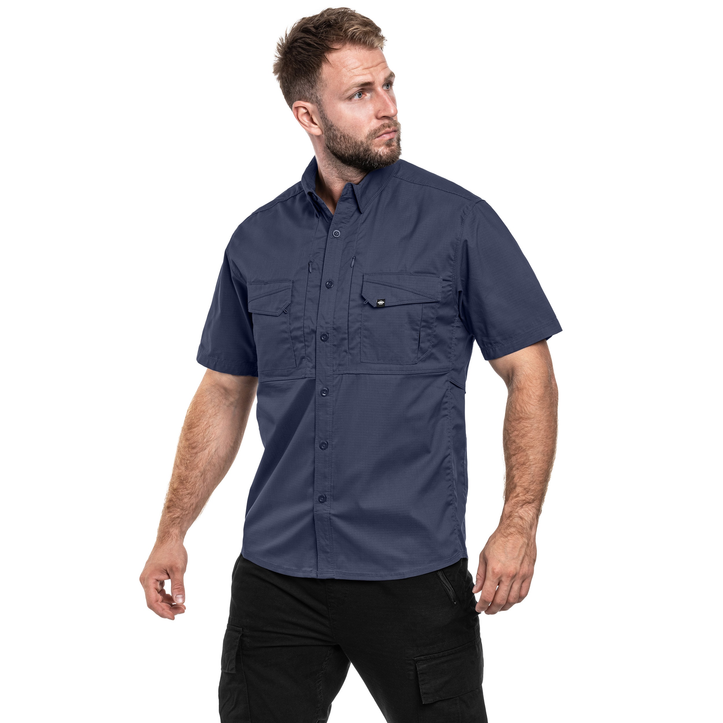 Koszula taktyczna Pentagon Plato Short Sleeve - Navy Blue