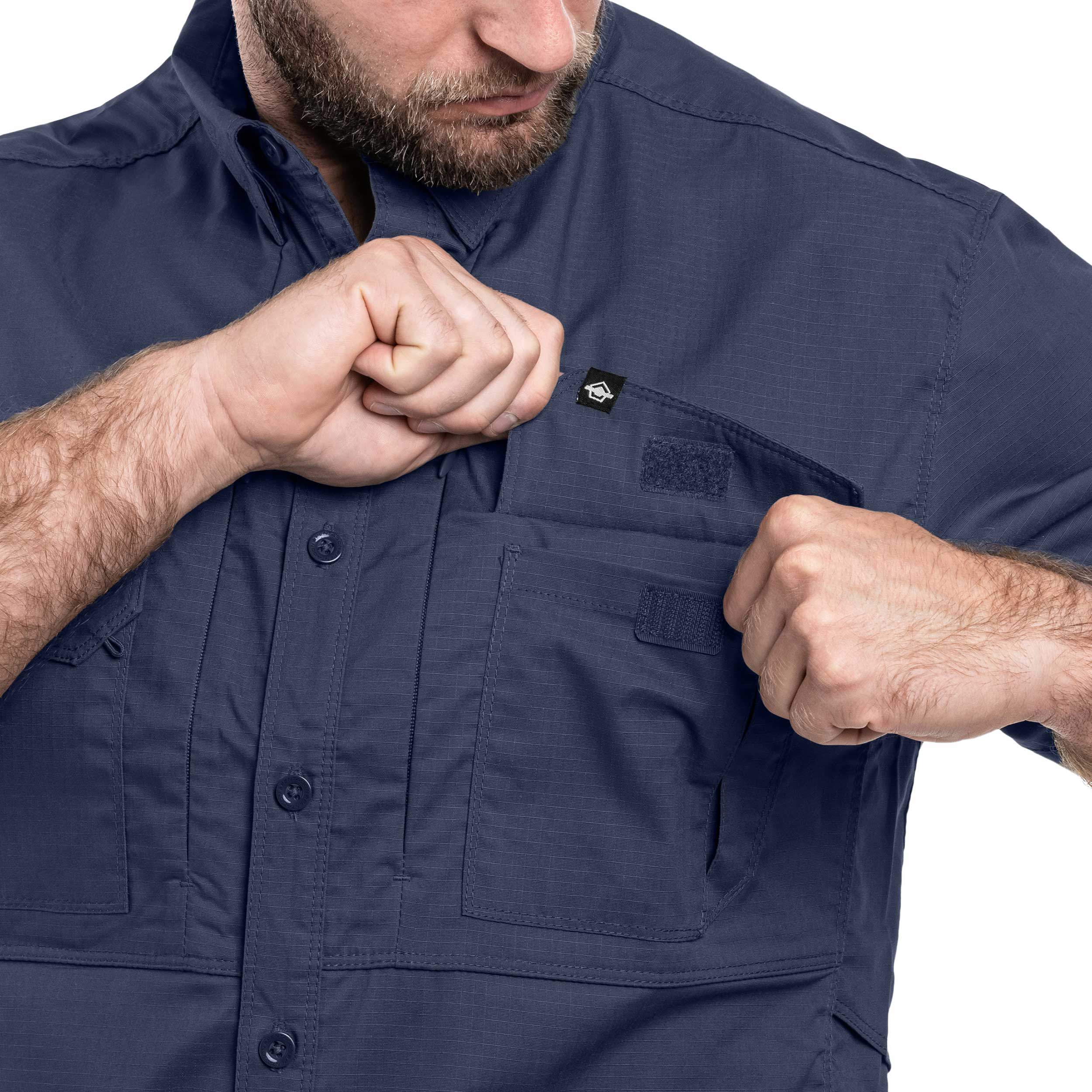 Koszula taktyczna Pentagon Plato Short Sleeve - Navy Blue