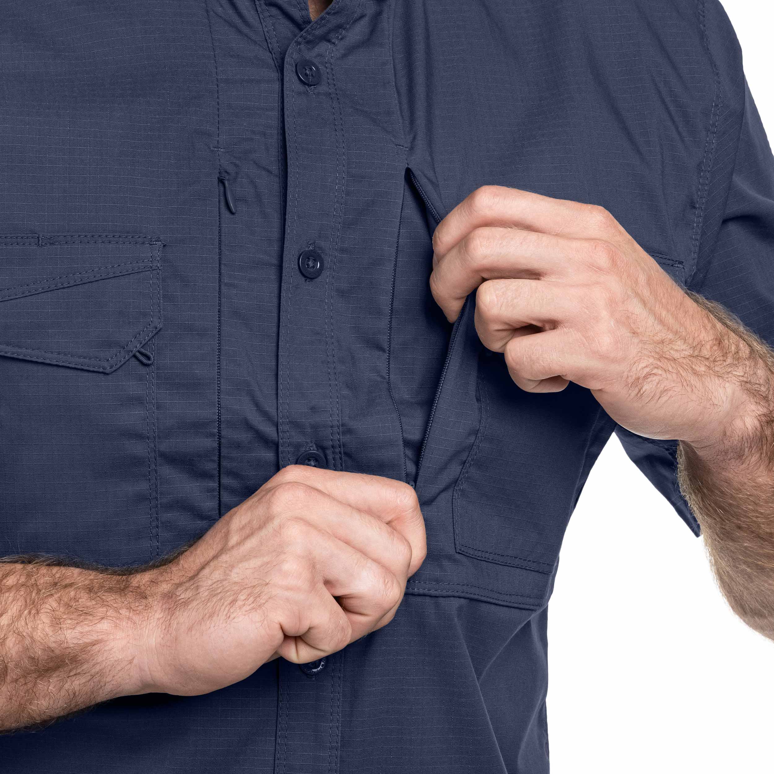 Koszula taktyczna Pentagon Plato Short Sleeve - Navy Blue