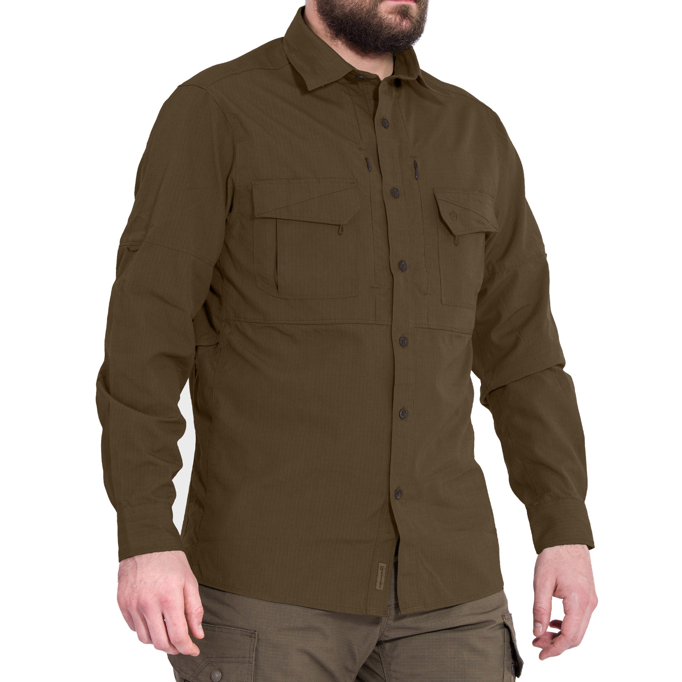 Koszula taktyczna Pentagon Plato Long Sleeve - Ranger Green
