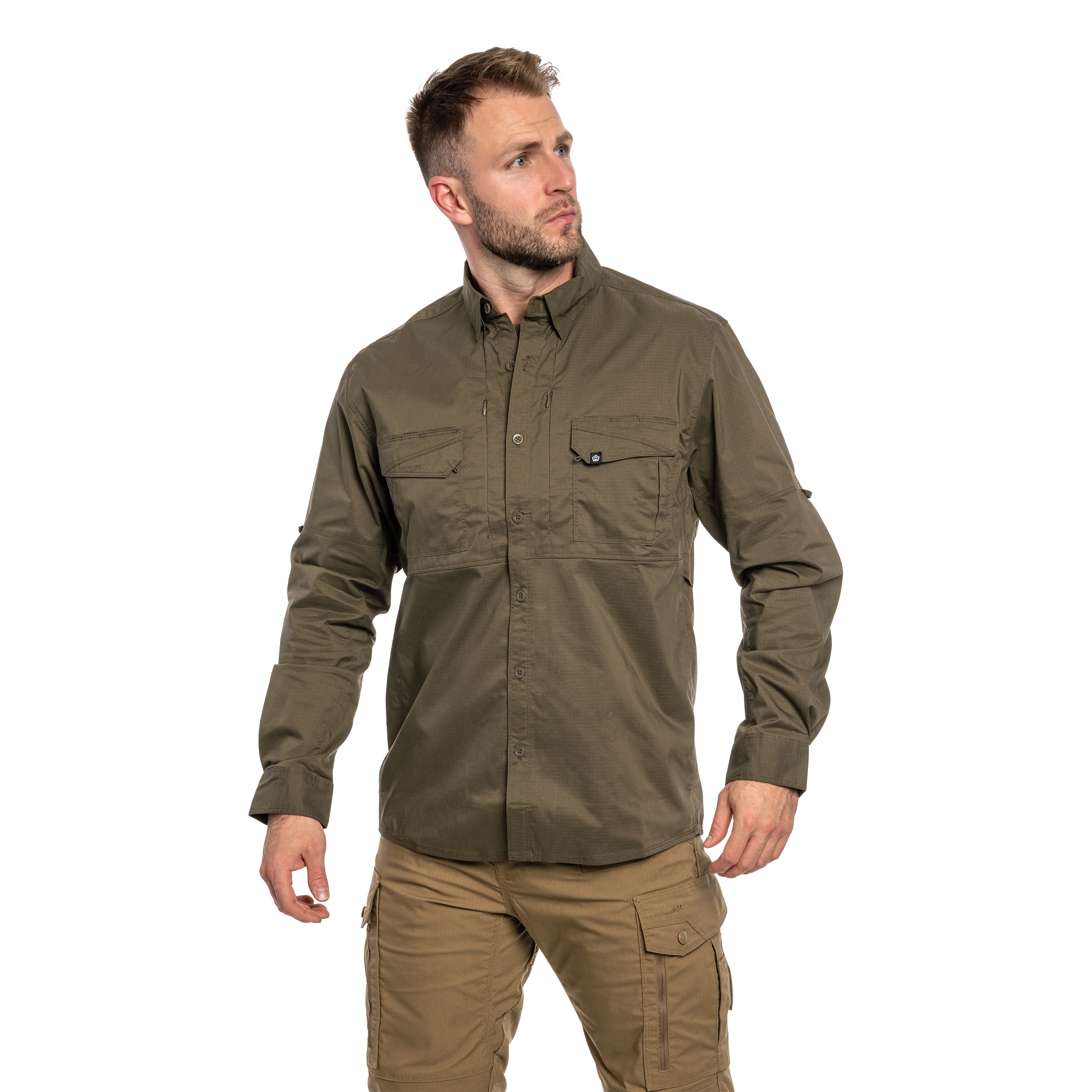 Koszula taktyczna Pentagon Plato Long Sleeve - Ranger Green