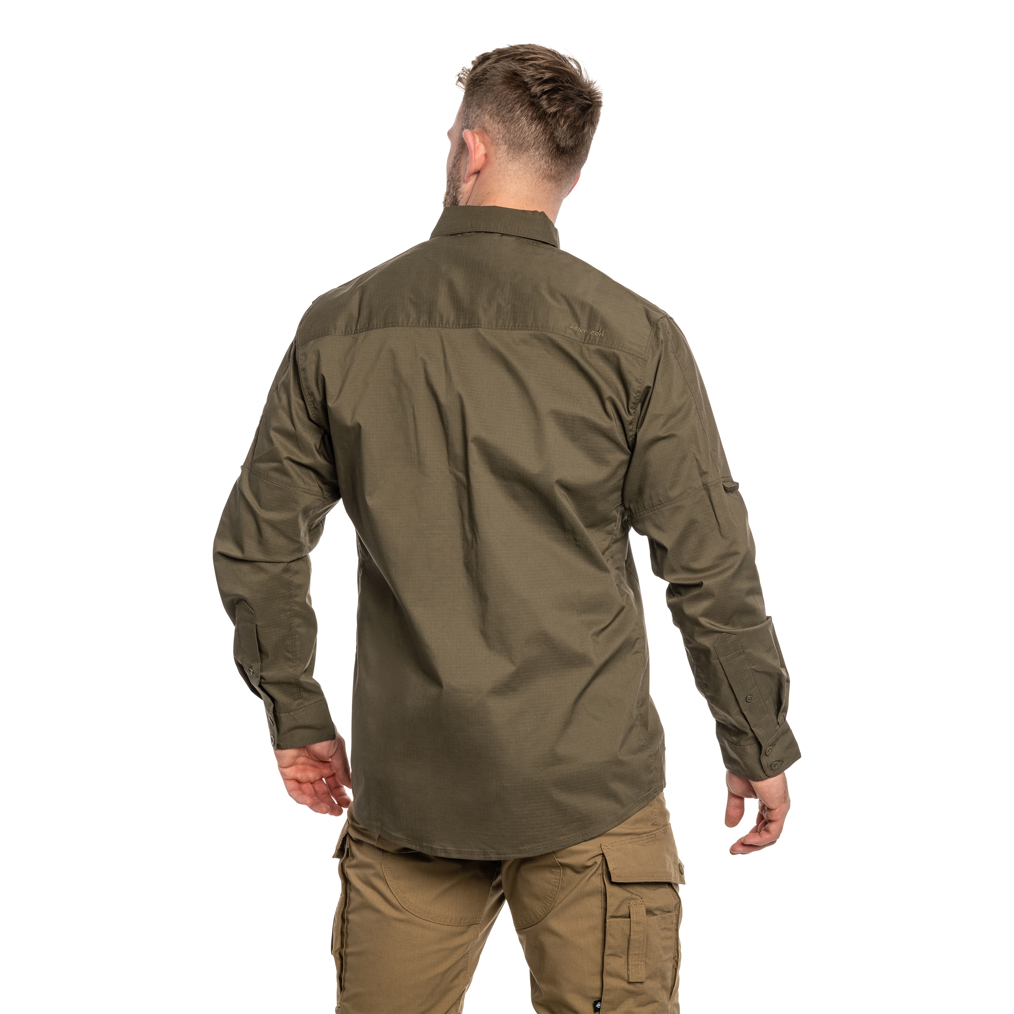 Koszula taktyczna Pentagon Plato Long Sleeve - Ranger Green