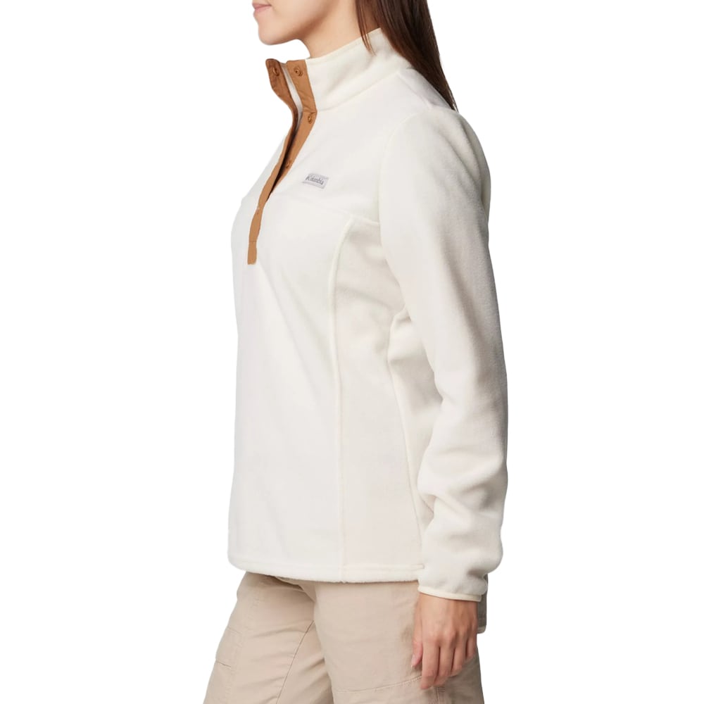 Polar damski Columbia Benton Springs Half Snap Pullover II - Chalk/Camel Brown
