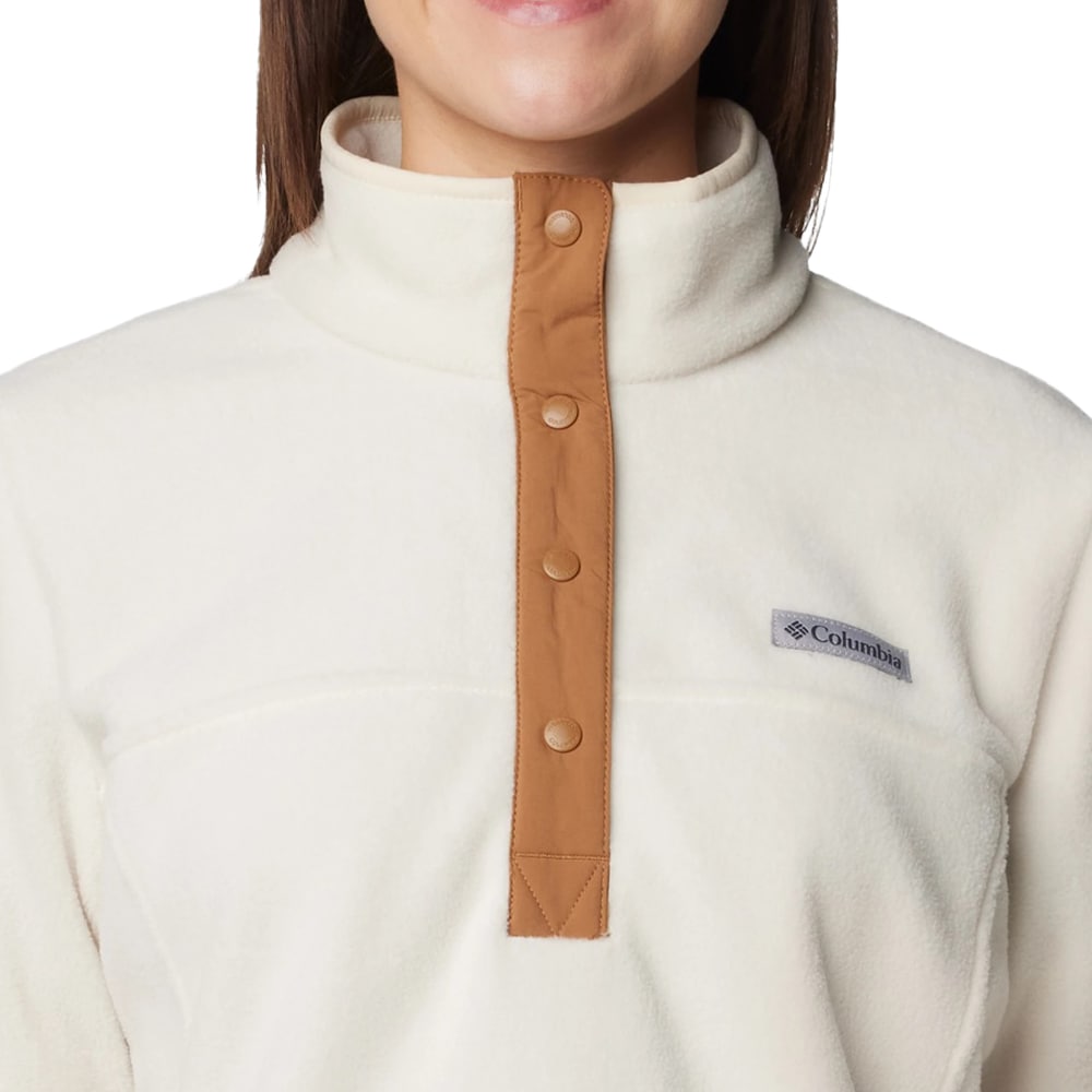 Polar damski Columbia Benton Springs Half Snap Pullover II - Chalk/Camel Brown