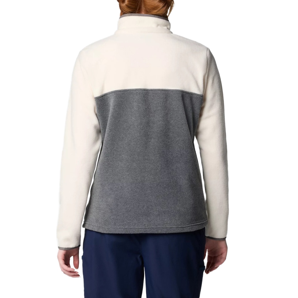 Polar damski Columbia Benton Springs Half Snap Pullover II - City Grey Heather/Chalk