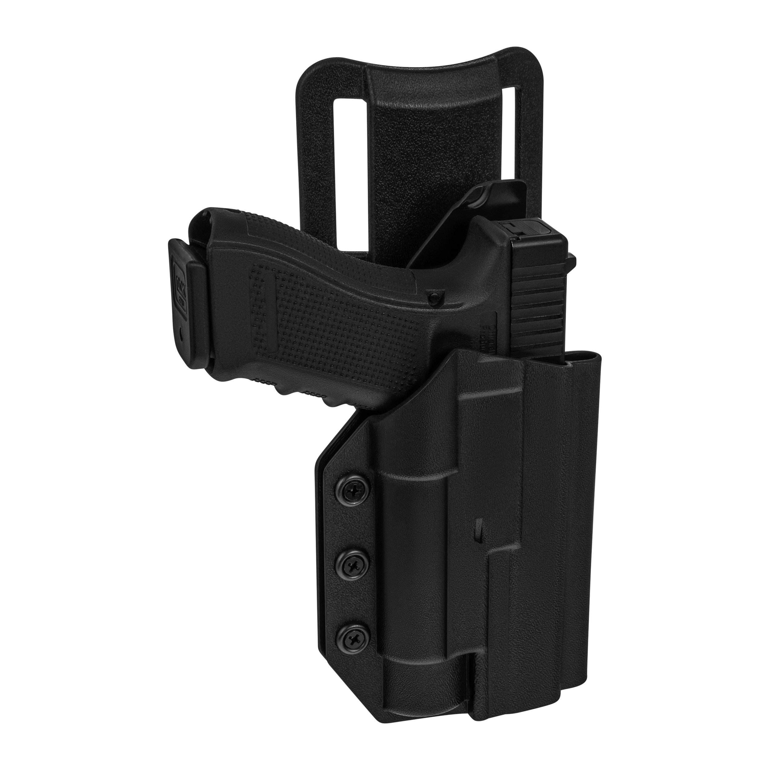 Kabura Doubletap Gear Kydex OWB Strighter Holster do pistoletów Glock 17 z latarką Streamlight TLR1 - Black