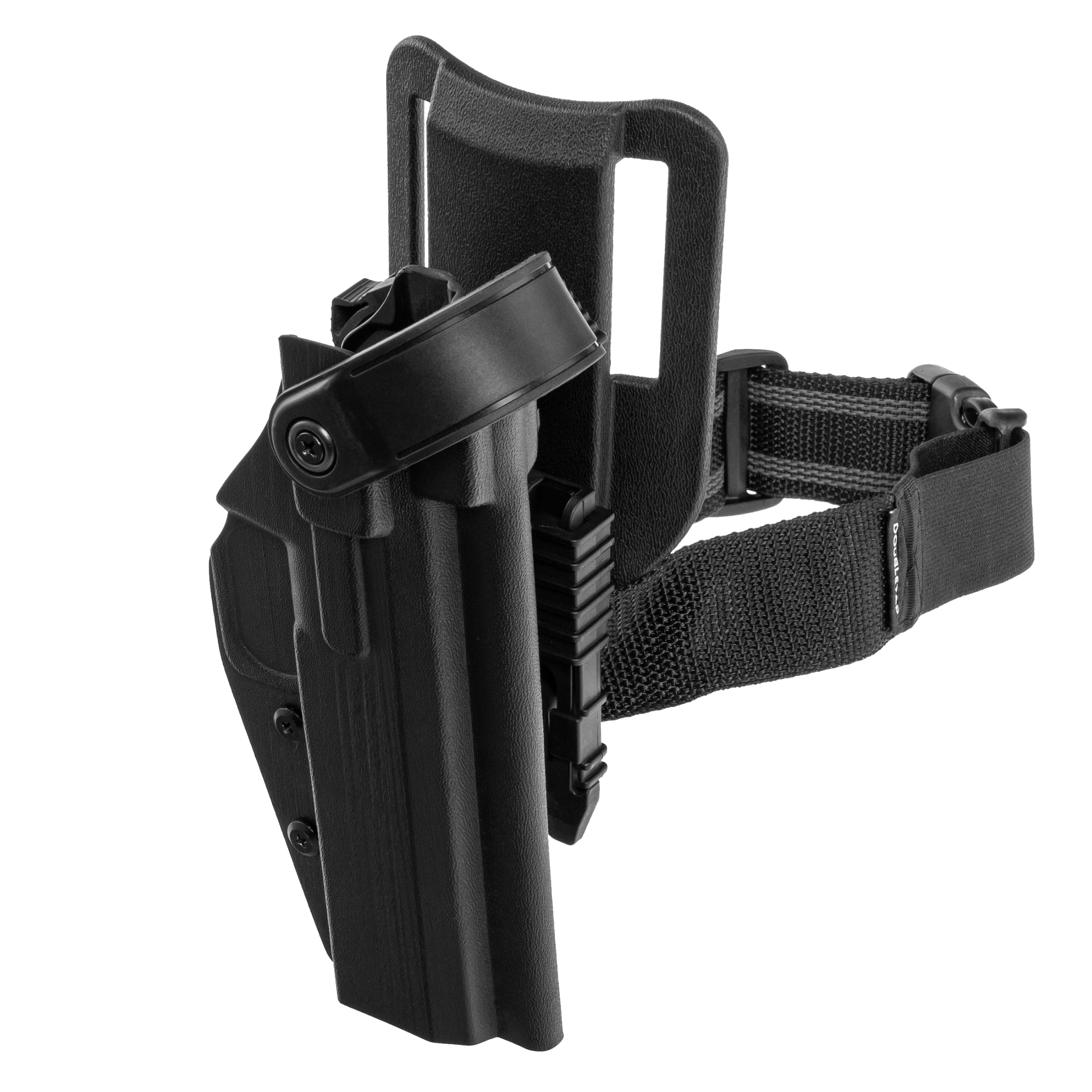 Kabura Doubletap Gear Kydex OWB Strighter SLS QLS Holster z pasem udowym do pistoletów CZ Shadow 2 - Black