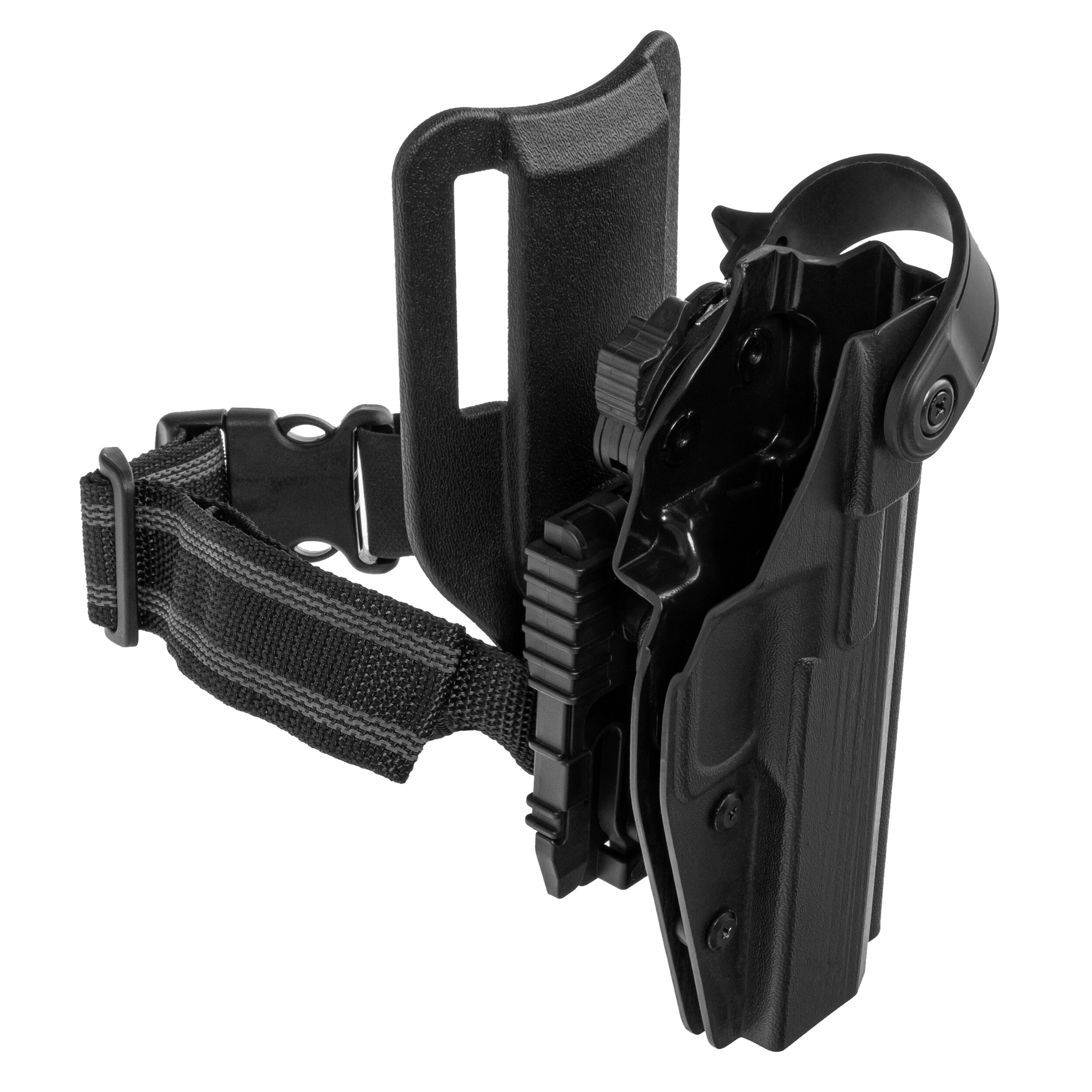 Kabura Doubletap Gear Kydex OWB Strighter SLS QLS Holster z pasem udowym do pistoletów CZ Shadow 2 - Black
