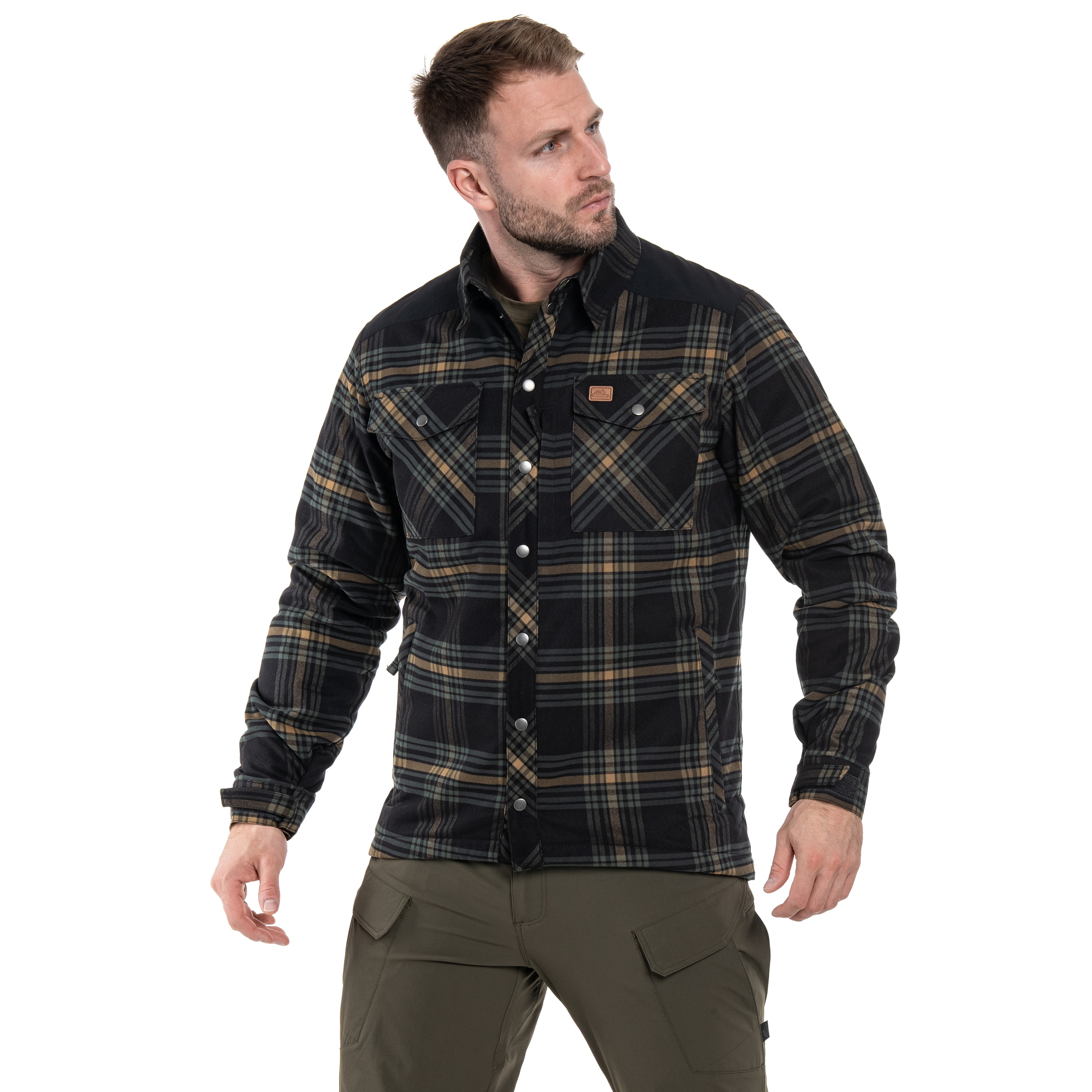 Koszula Helikon-Tex Winter Warden Long Sleeve - Slate Moorland Plaid
