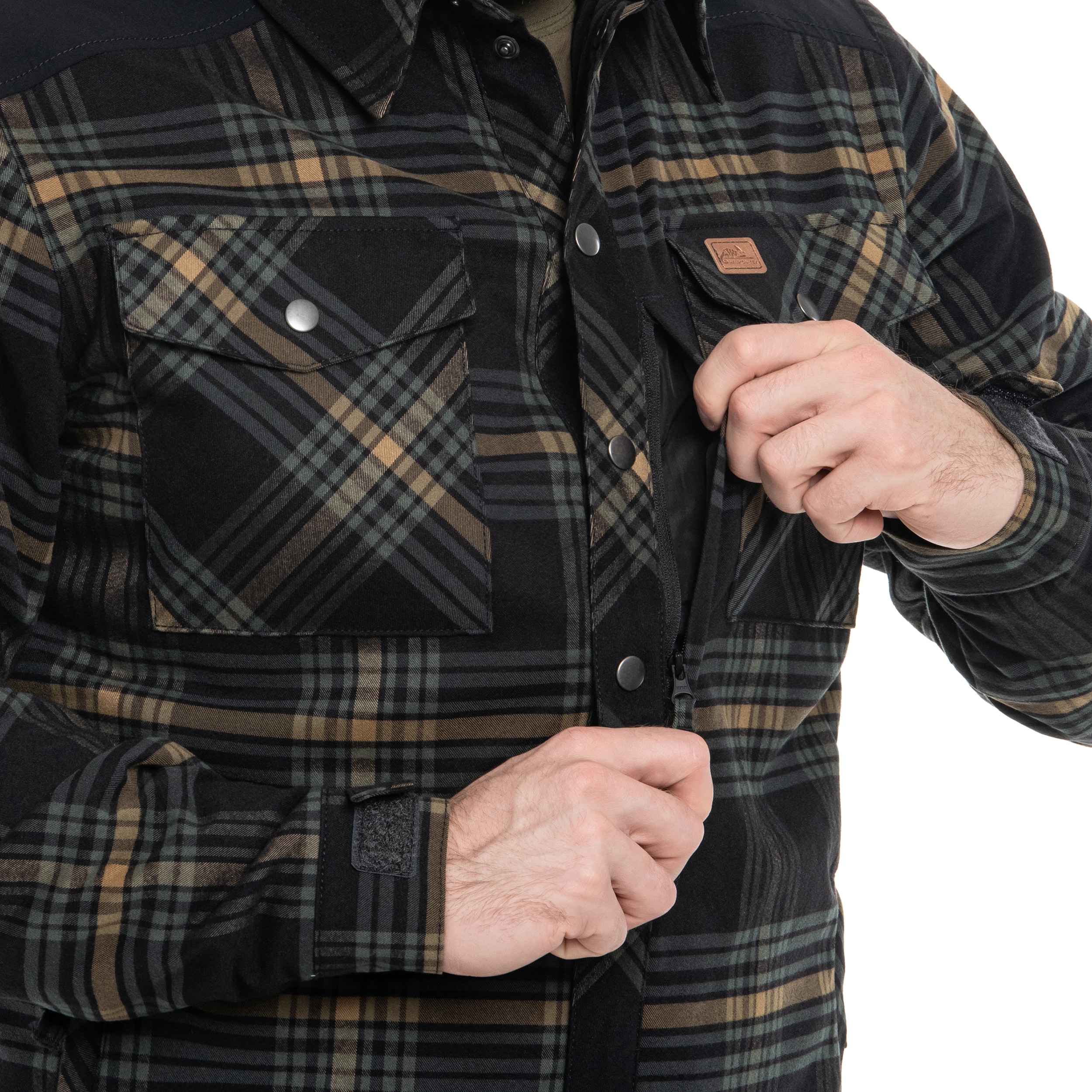 Koszula Helikon-Tex Winter Warden Long Sleeve - Slate Moorland Plaid