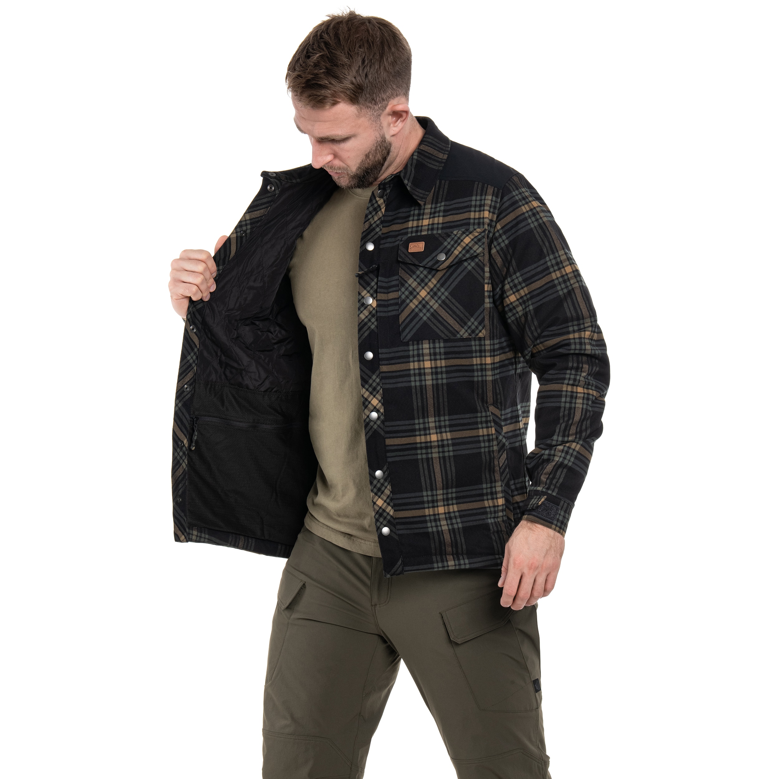 Koszula Helikon-Tex Winter Warden Long Sleeve - Slate Moorland Plaid
