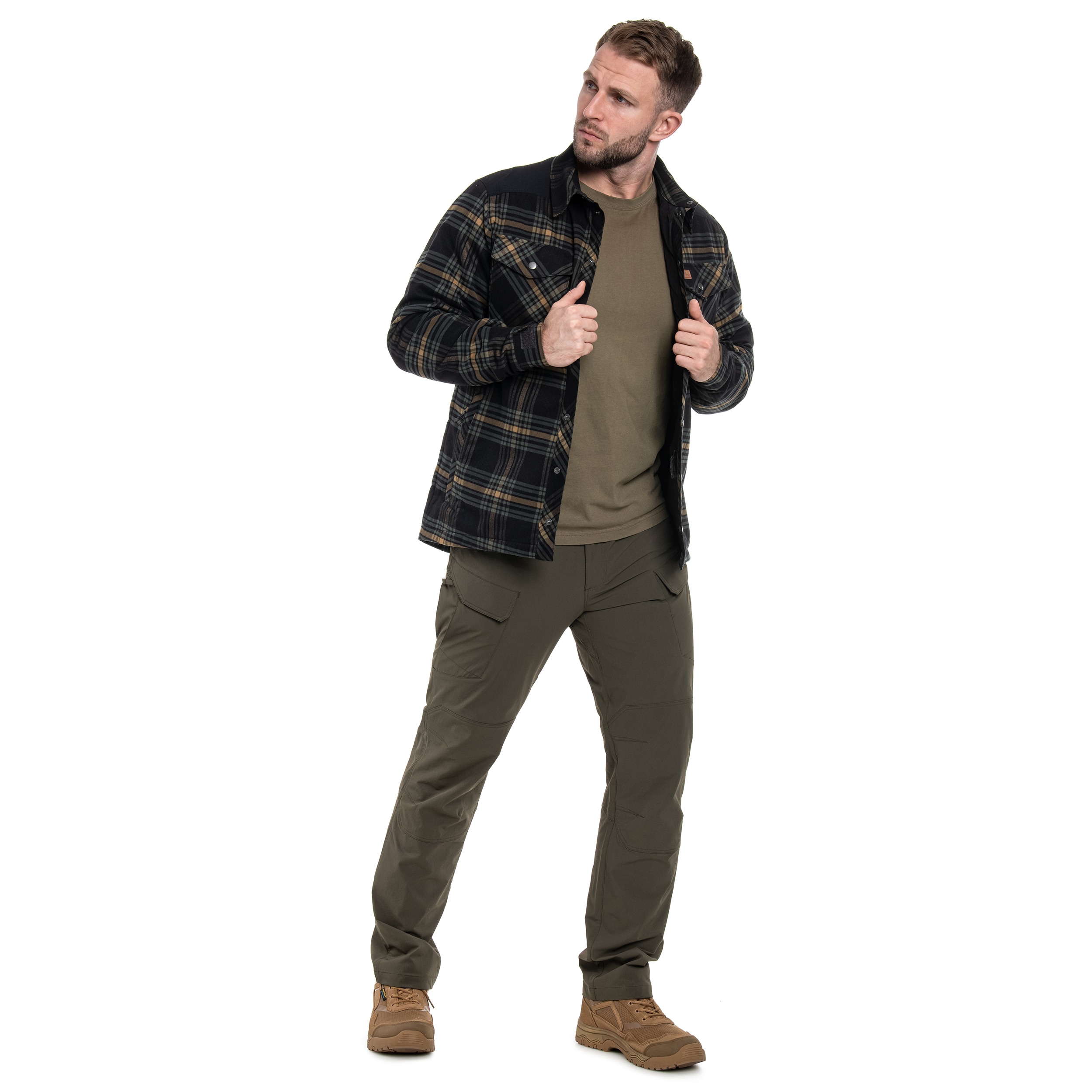 Koszula Helikon-Tex Winter Warden Long Sleeve - Slate Moorland Plaid