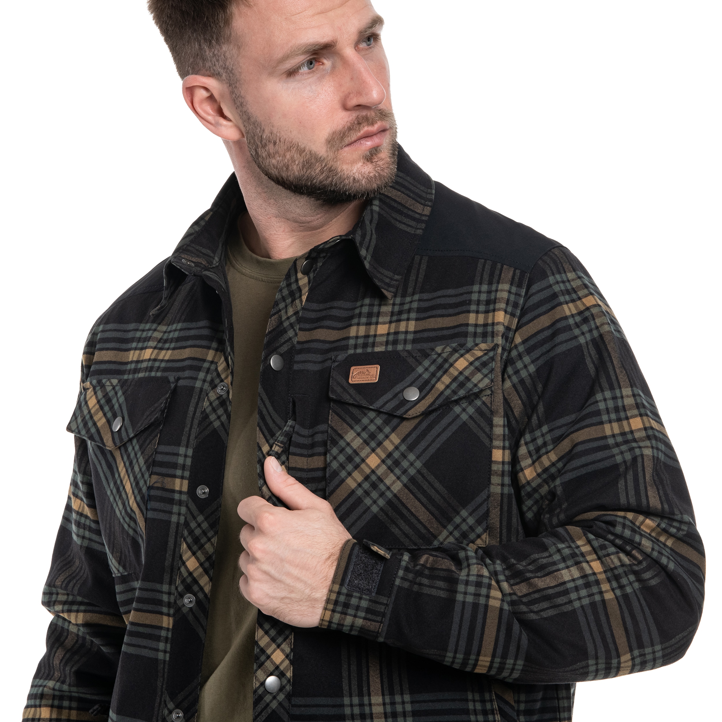 Koszula Helikon-Tex Winter Warden Long Sleeve - Slate Moorland Plaid