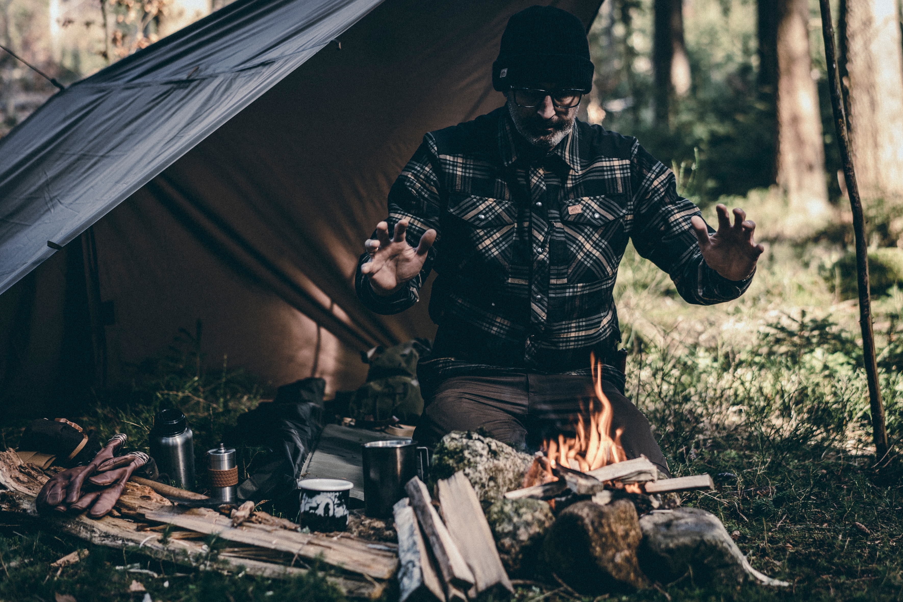 Сорочка Helikon-Tex Winter Warden Long Sleeve - Slate Moorland Plaid