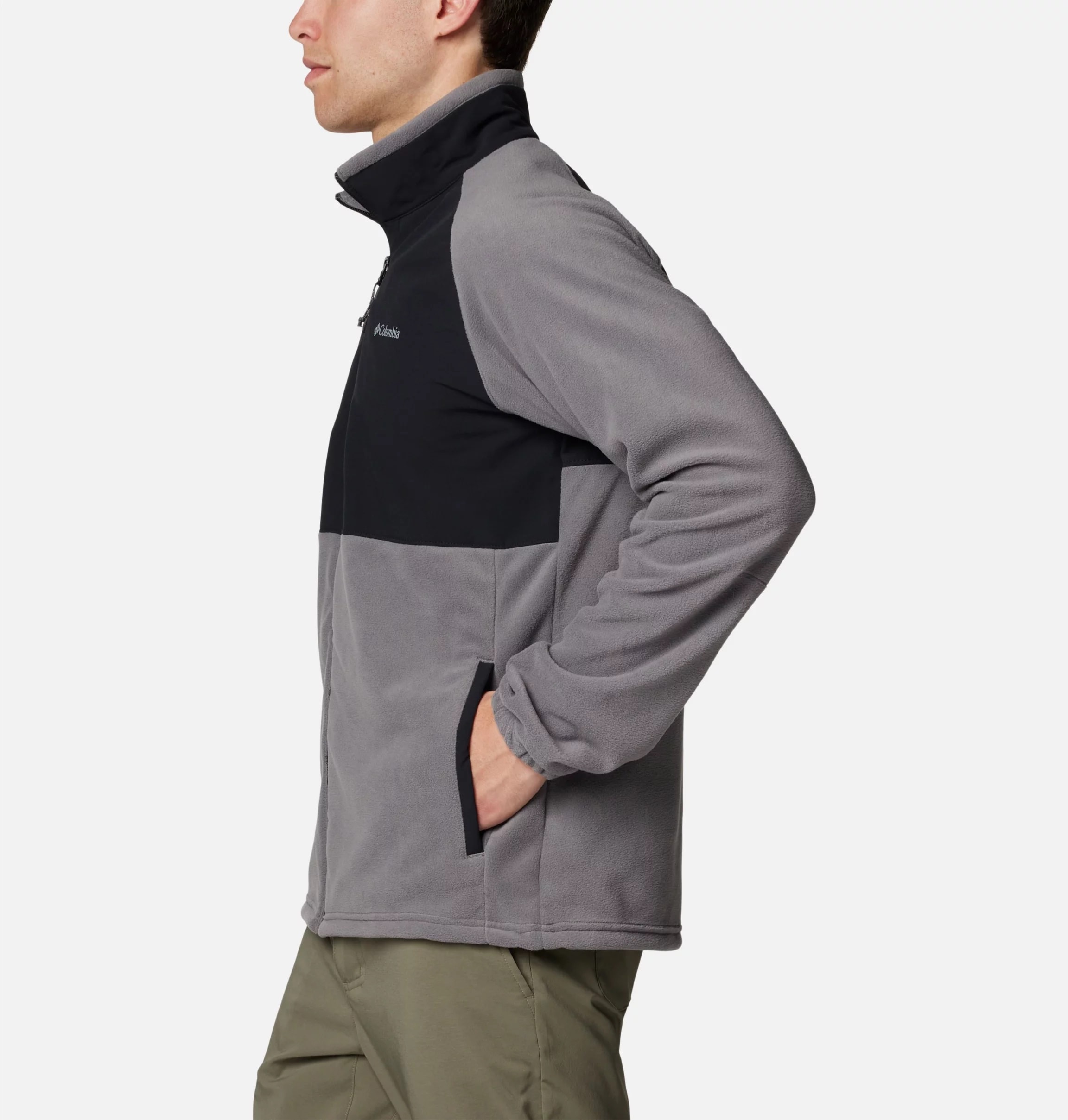 Polar Columbia Sage Peak Fleece - City Grey/Black