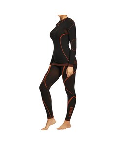 Bielizna termoaktywna damska Alpinus Littlehammer Set - Czarno/Pomarańczowa Bielizna termoaktywna damska Alpinus Littlehammer Set - Czarno/Pomarańczowa