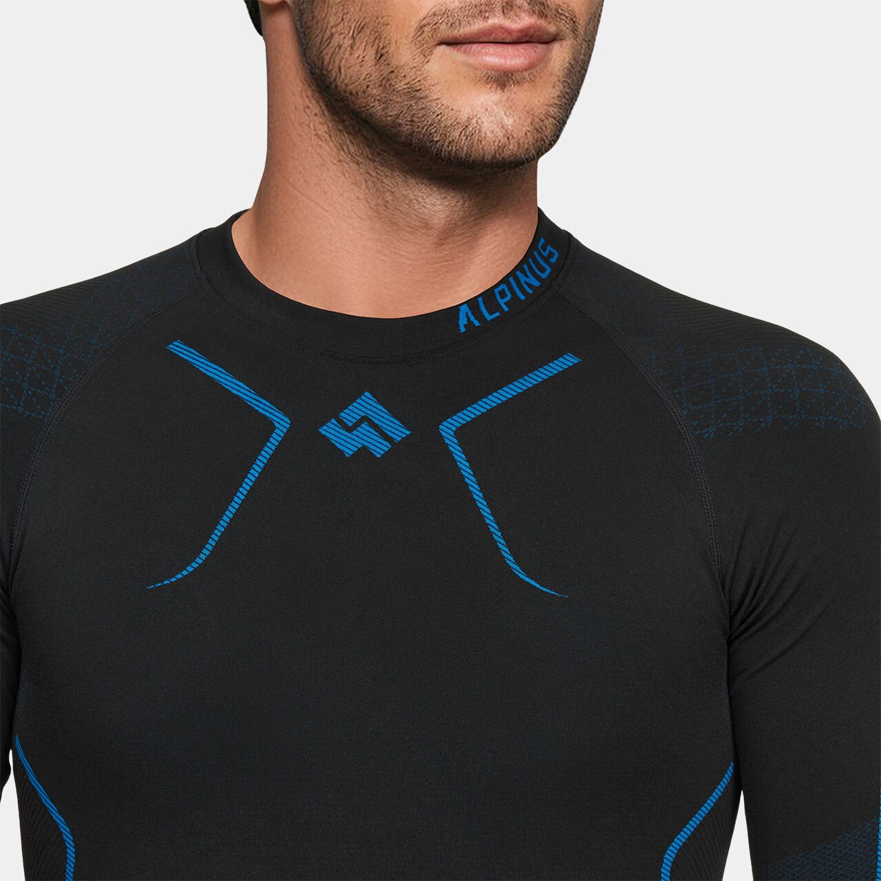 Bielizna termoaktywna Alpinus Littlehammer Set - Czarno/Niebieski