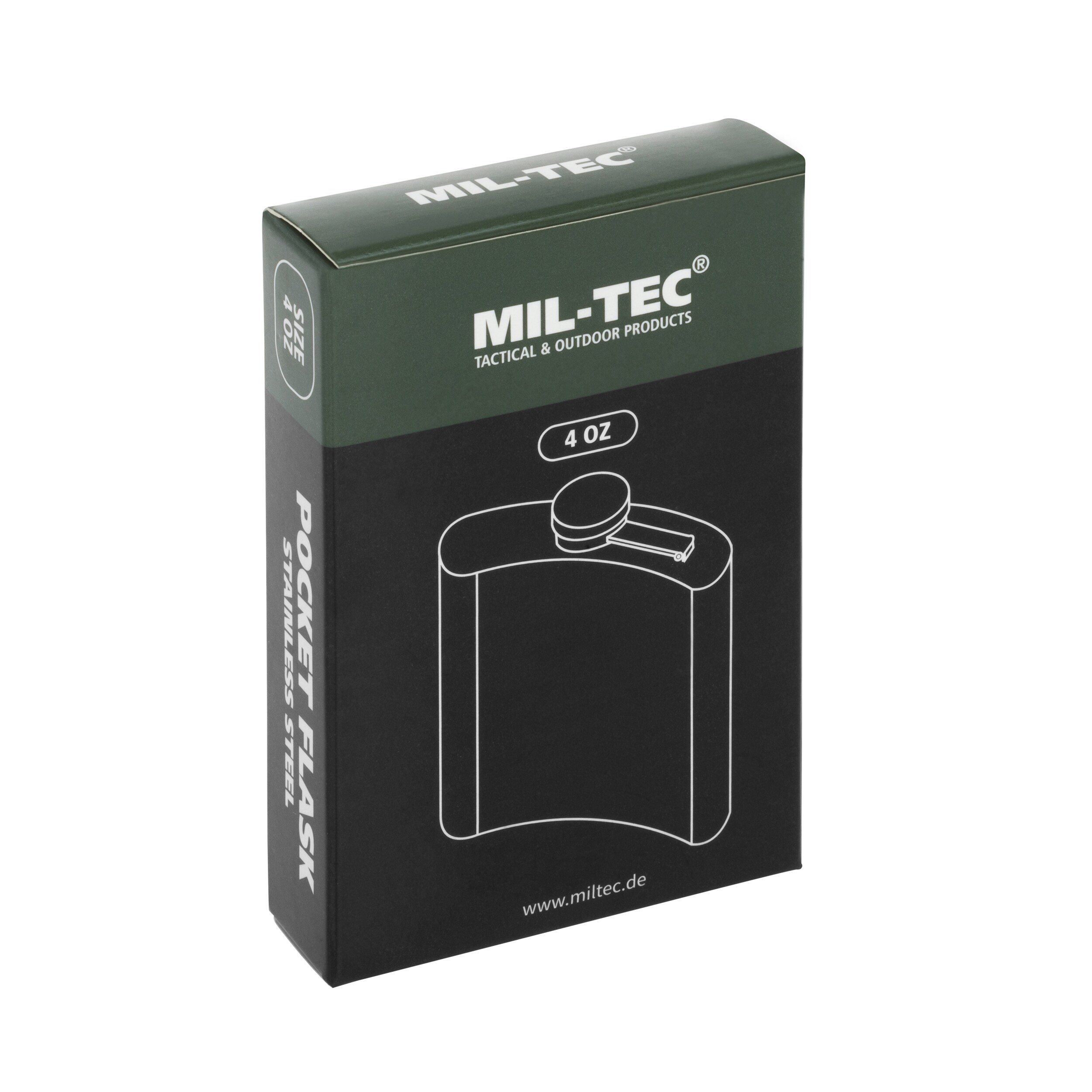 Piersiówka Mil-Tec 110 ml - Silver