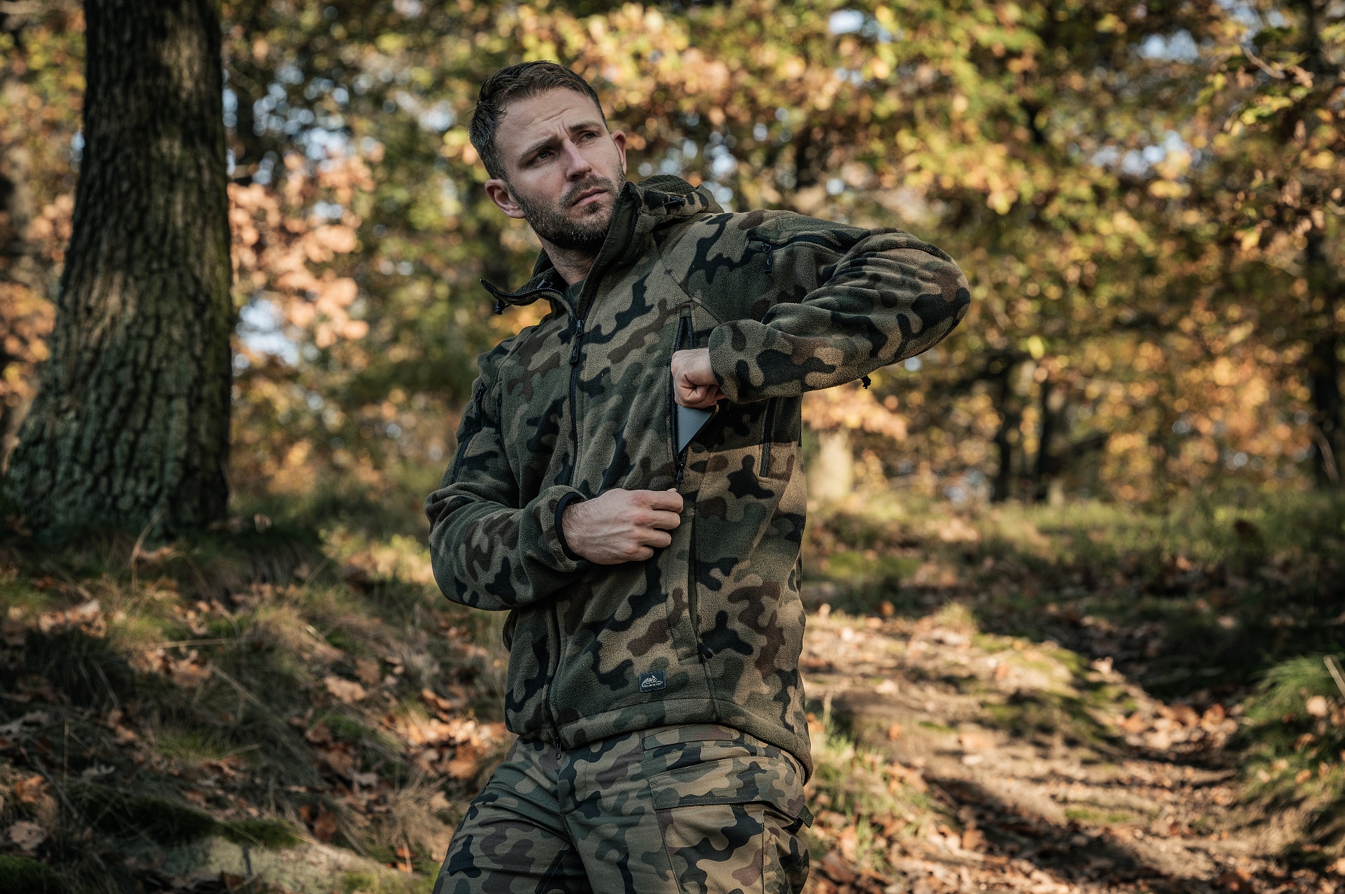 Polar Helikon-Tex Patriot MK2 Hybrid Fleece - wz.93 Pantera PL Woodland