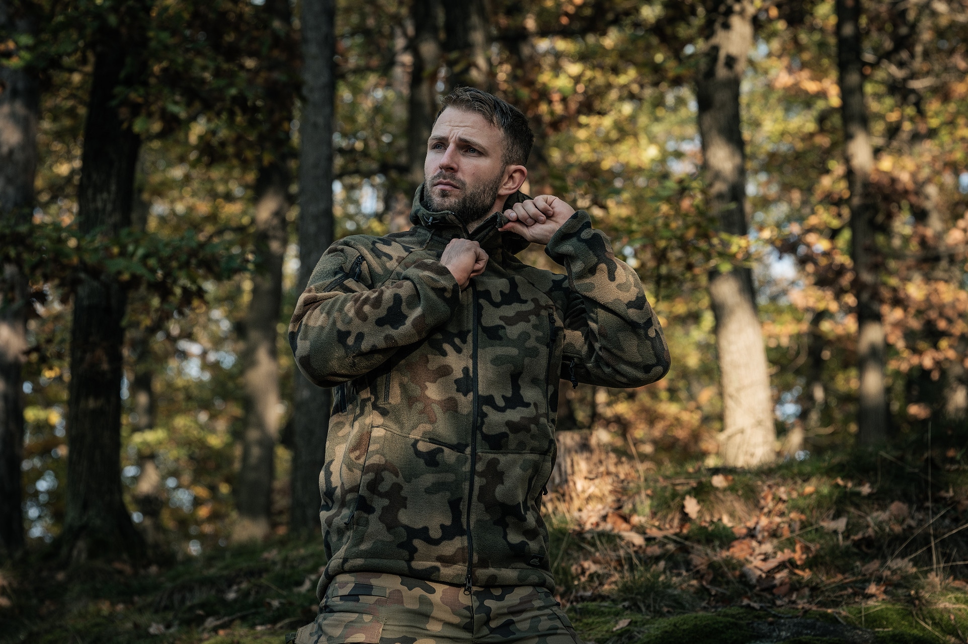 Polar Helikon-Tex Patriot MK2 Hybrid Fleece - wz.93 Pantera PL Woodland