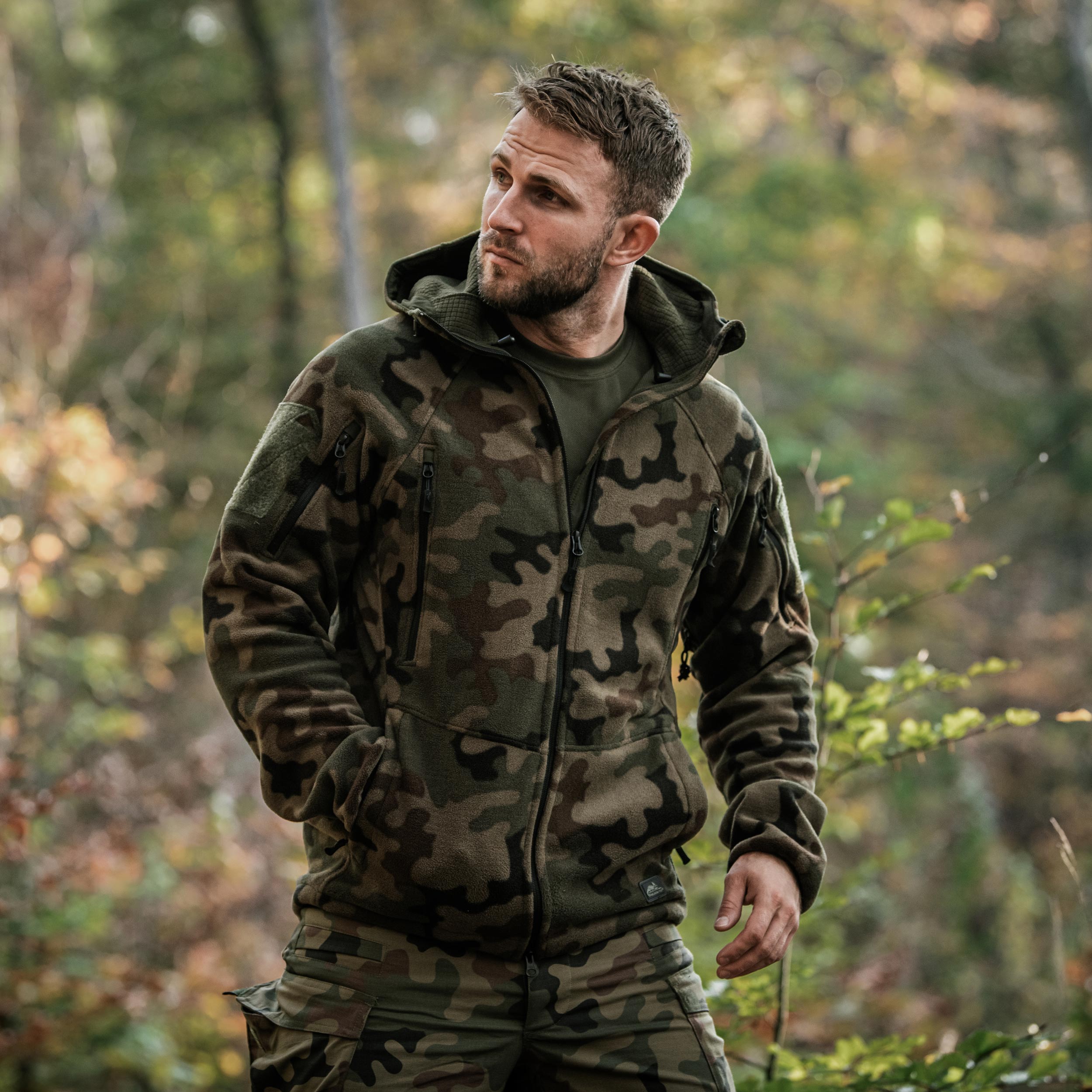 Polar Helikon-Tex Patriot MK2 Hybrid Fleece - wz.93 Pantera PL Woodland