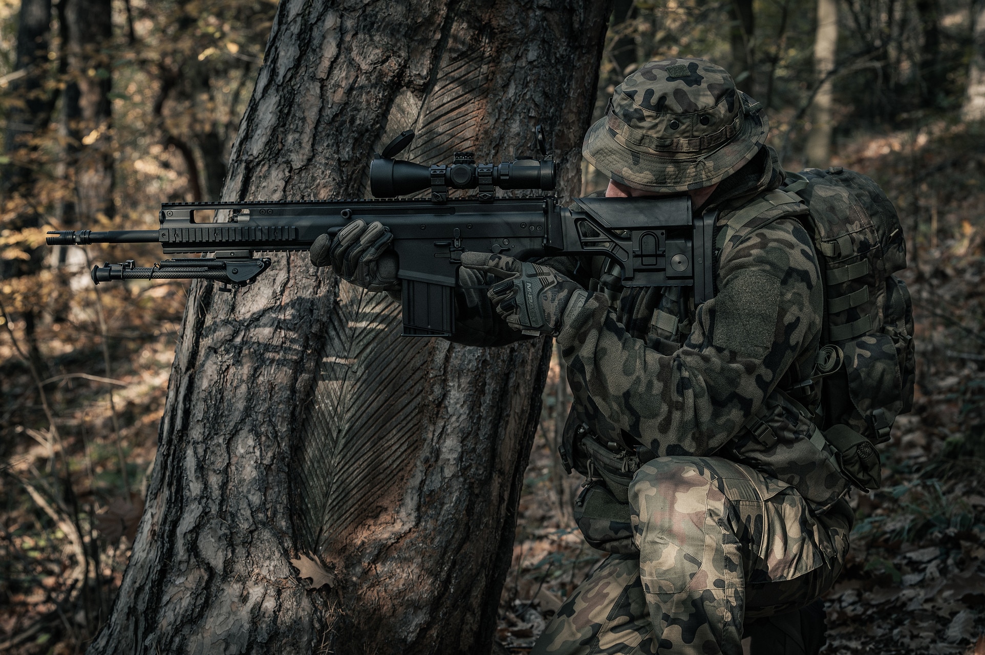 Polar Helikon-Tex Patriot MK2 Hybrid Fleece - wz.93 Pantera PL Woodland