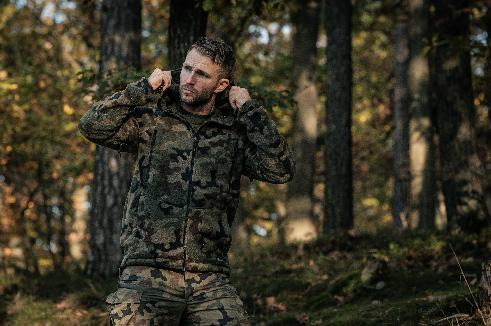 Polar Helikon-Tex Patriot MK2 Hybrid Fleece - wz.93 Pantera PL Woodland