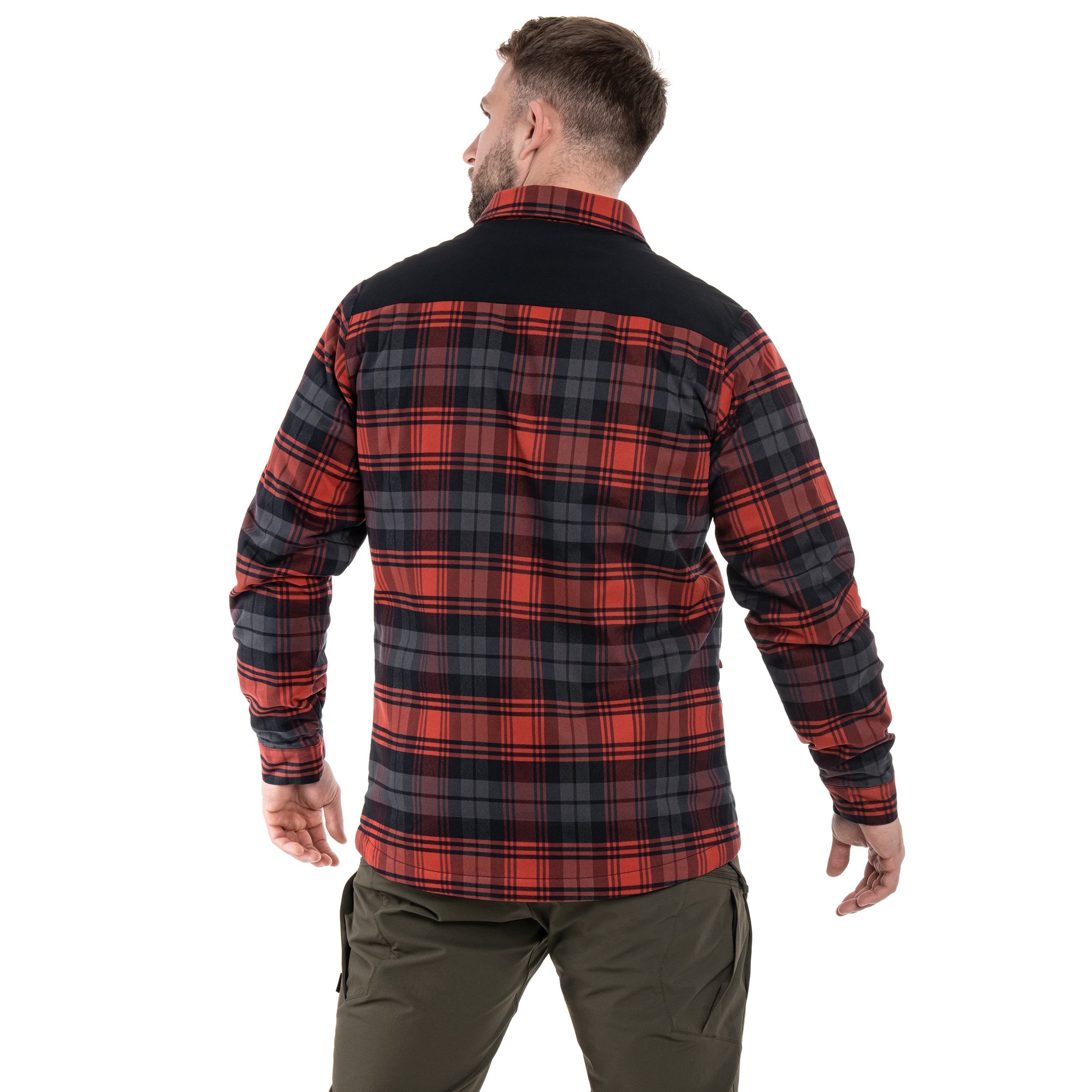 Koszula Helikon-Tex Winter Warden Long Sleeve - Slate Crimson Plaid