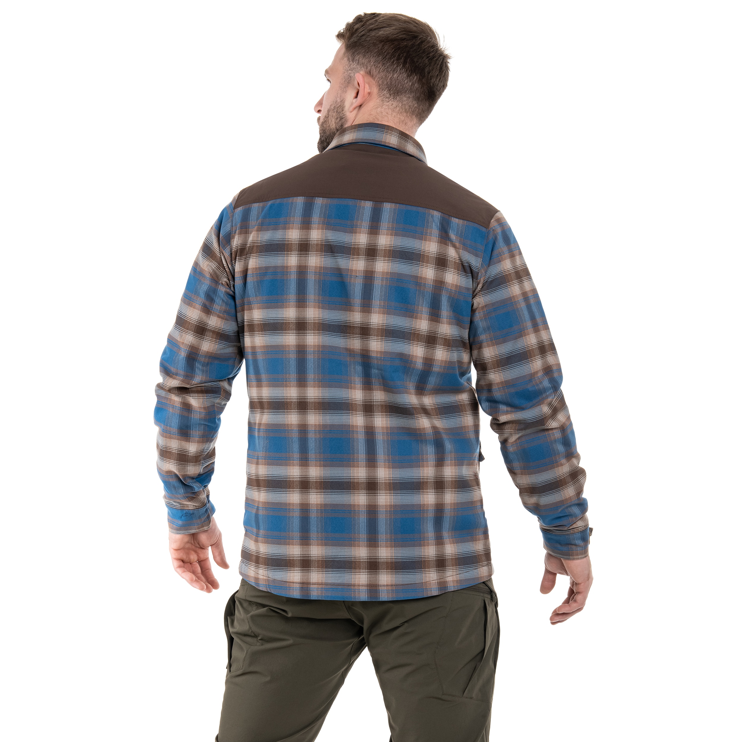 Koszula Helikon-Tex Winter Warden Long Sleeve - Forest Blue Plaid