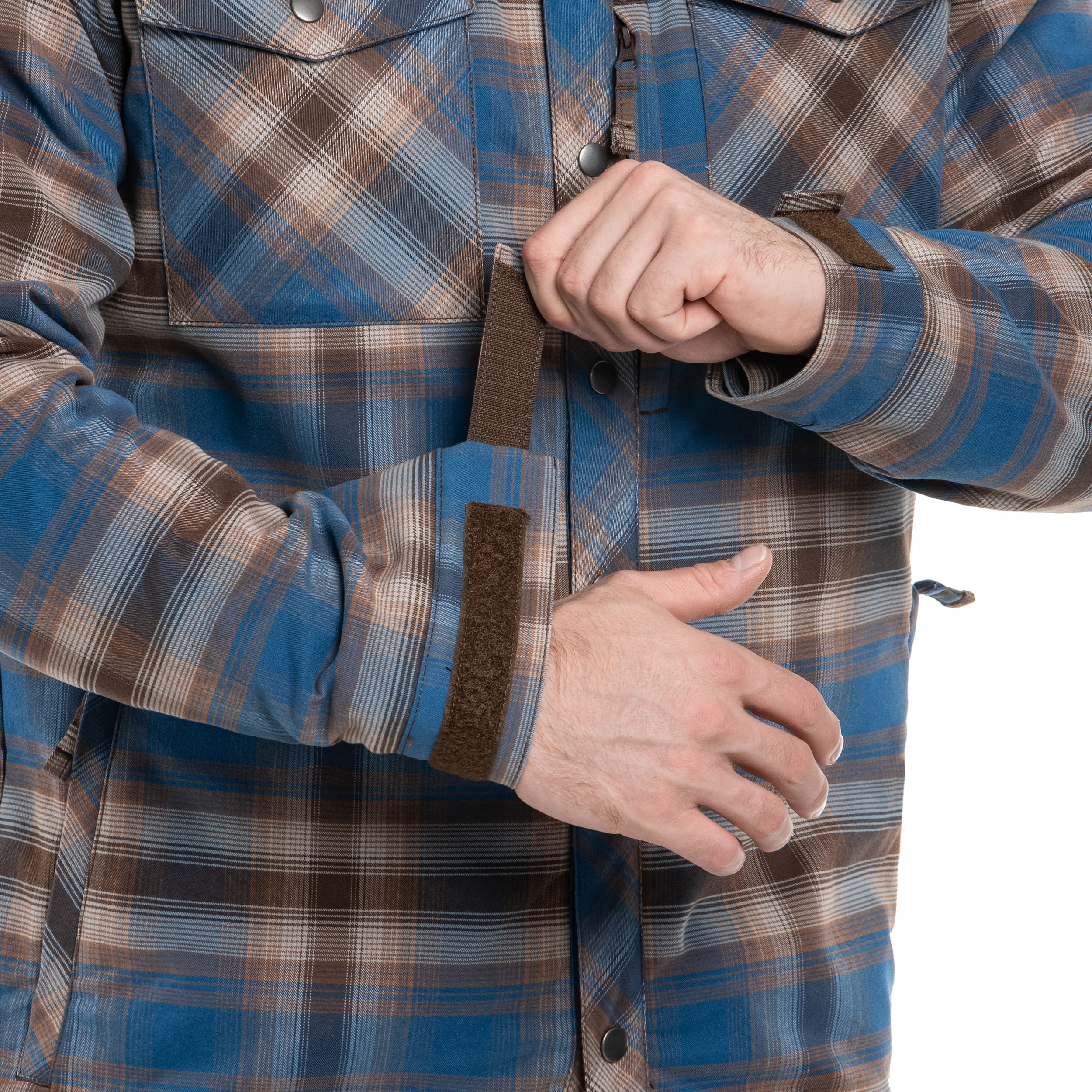 Koszula Helikon-Tex Winter Warden Long Sleeve - Forest Blue Plaid