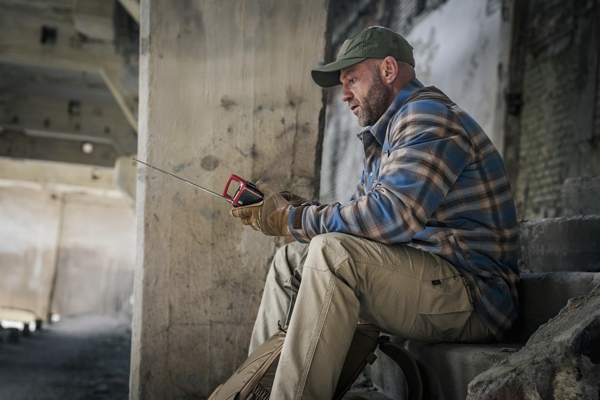 Koszula Helikon-Tex Winter Warden Long Sleeve - Forest Blue Plaid