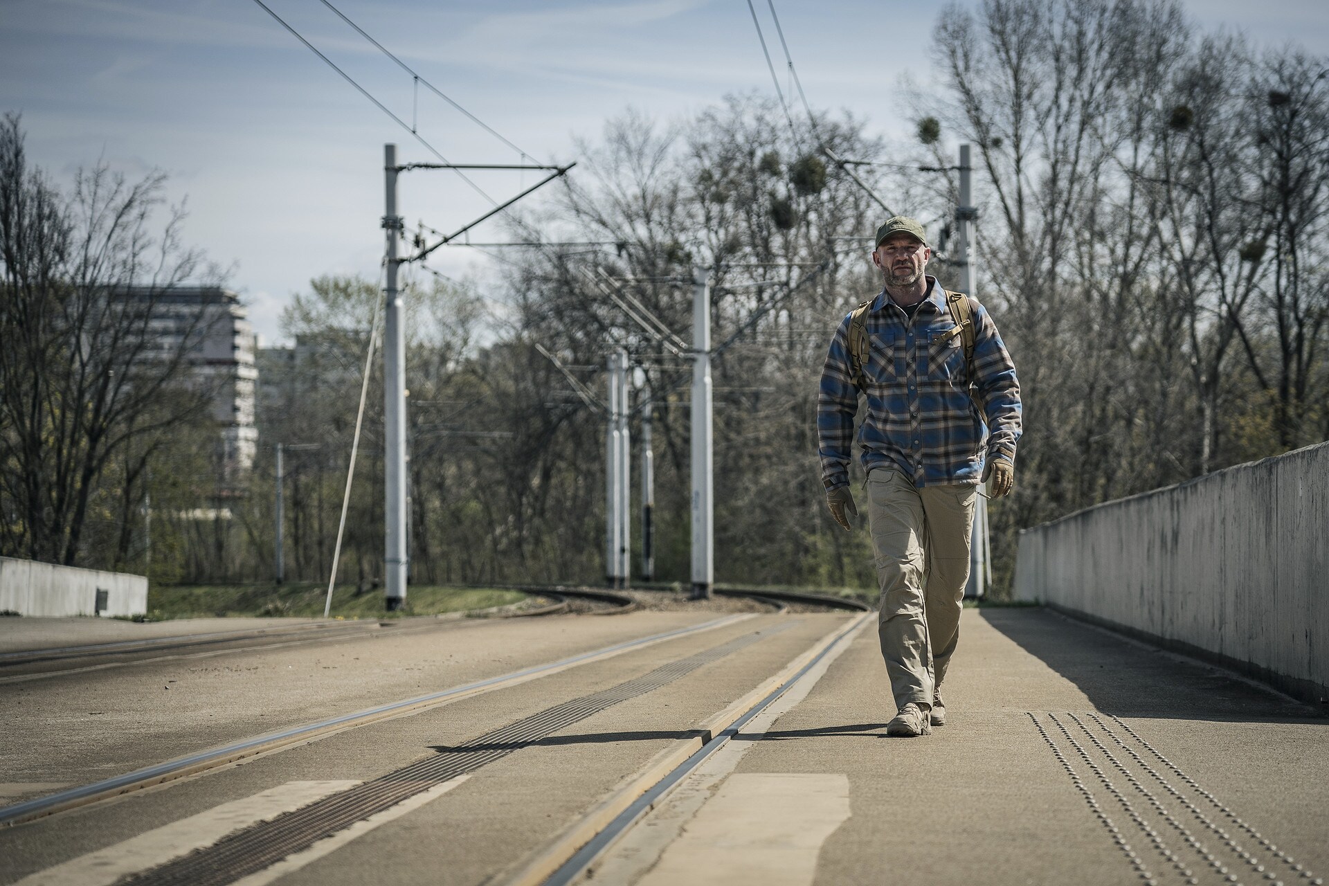 Koszula Helikon-Tex Winter Warden Long Sleeve - Forest Blue Plaid
