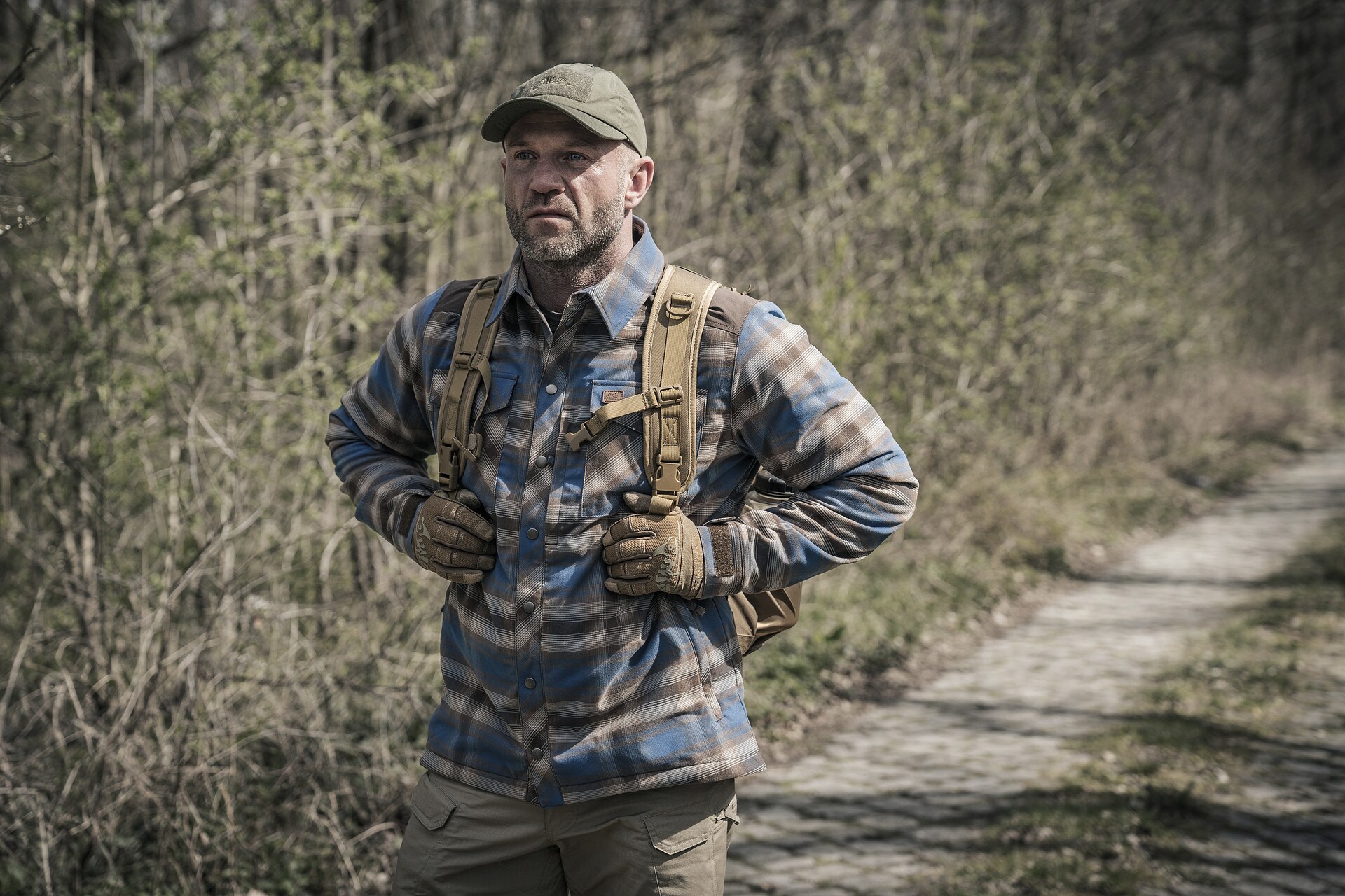 Koszula Helikon-Tex Winter Warden Long Sleeve - Forest Blue Plaid