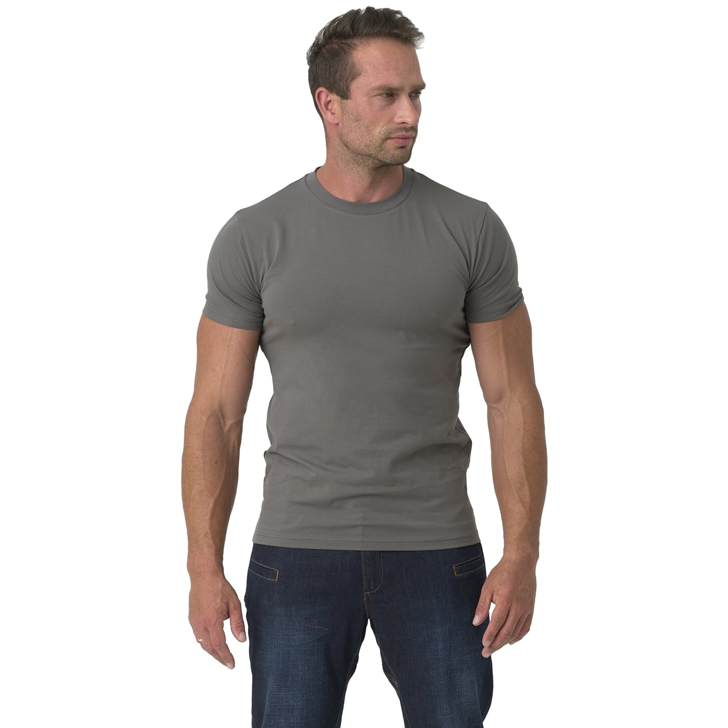 Koszulka T-Shirt Helikon-Tex z bawełny organicznej Slim - Shadow Grey