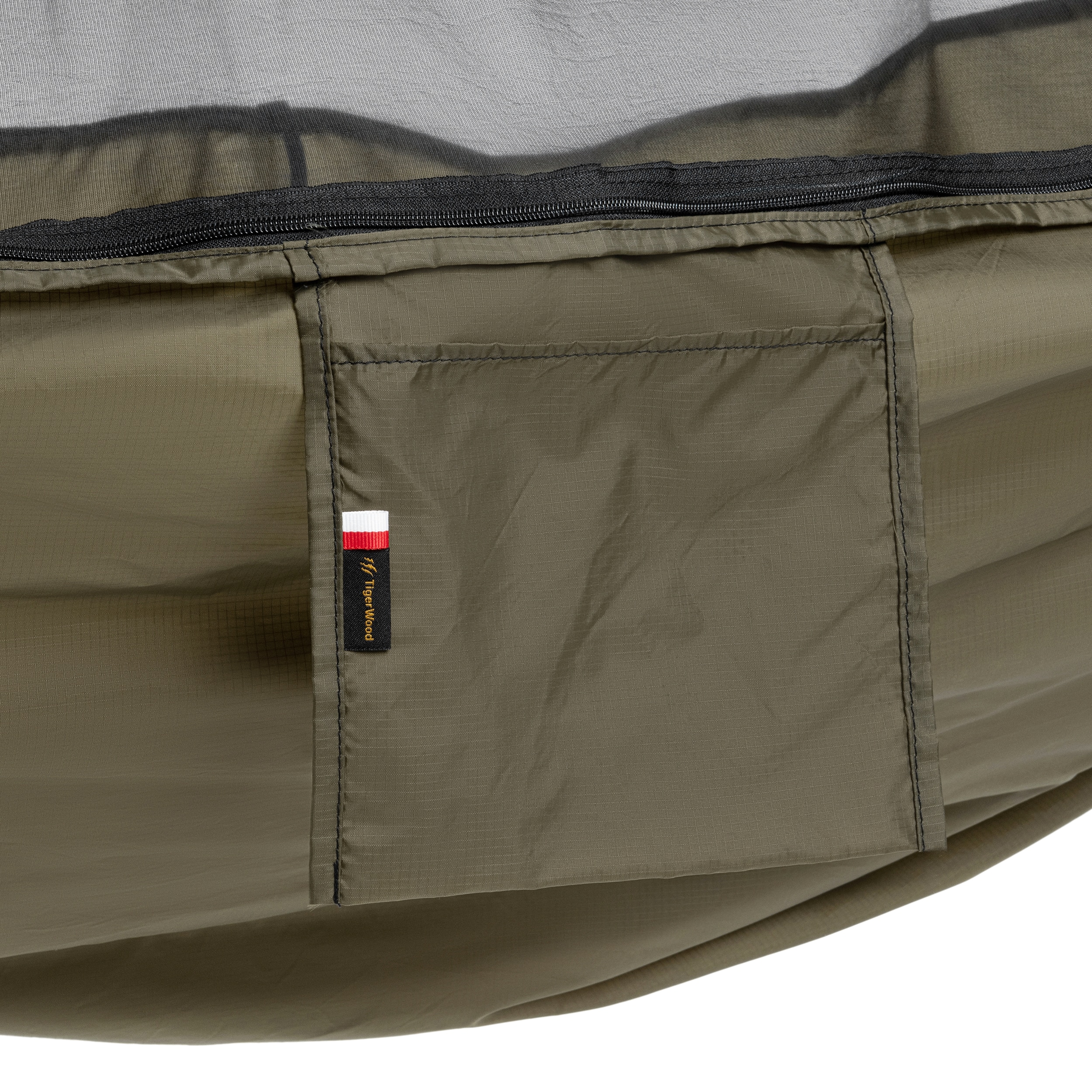 Hamak ultralekki TigerWood Ważka V2 Long Khaki - z moskitierą